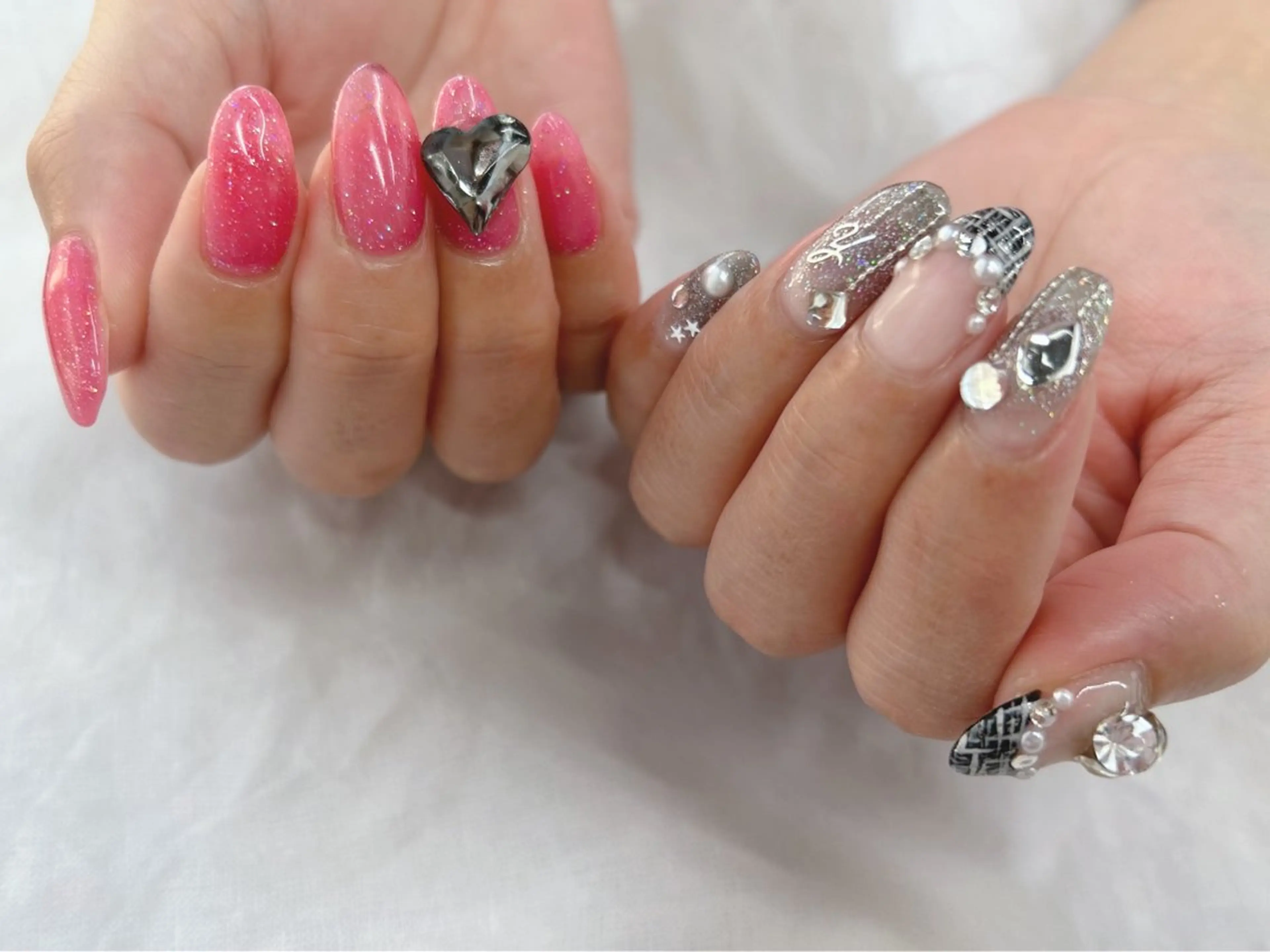 ネイル キラキラネイル 冬ネイル クリスマス ハンドネイル Nail Salon agré所属・agré ネイルサロン　アグレのネイルデザイン