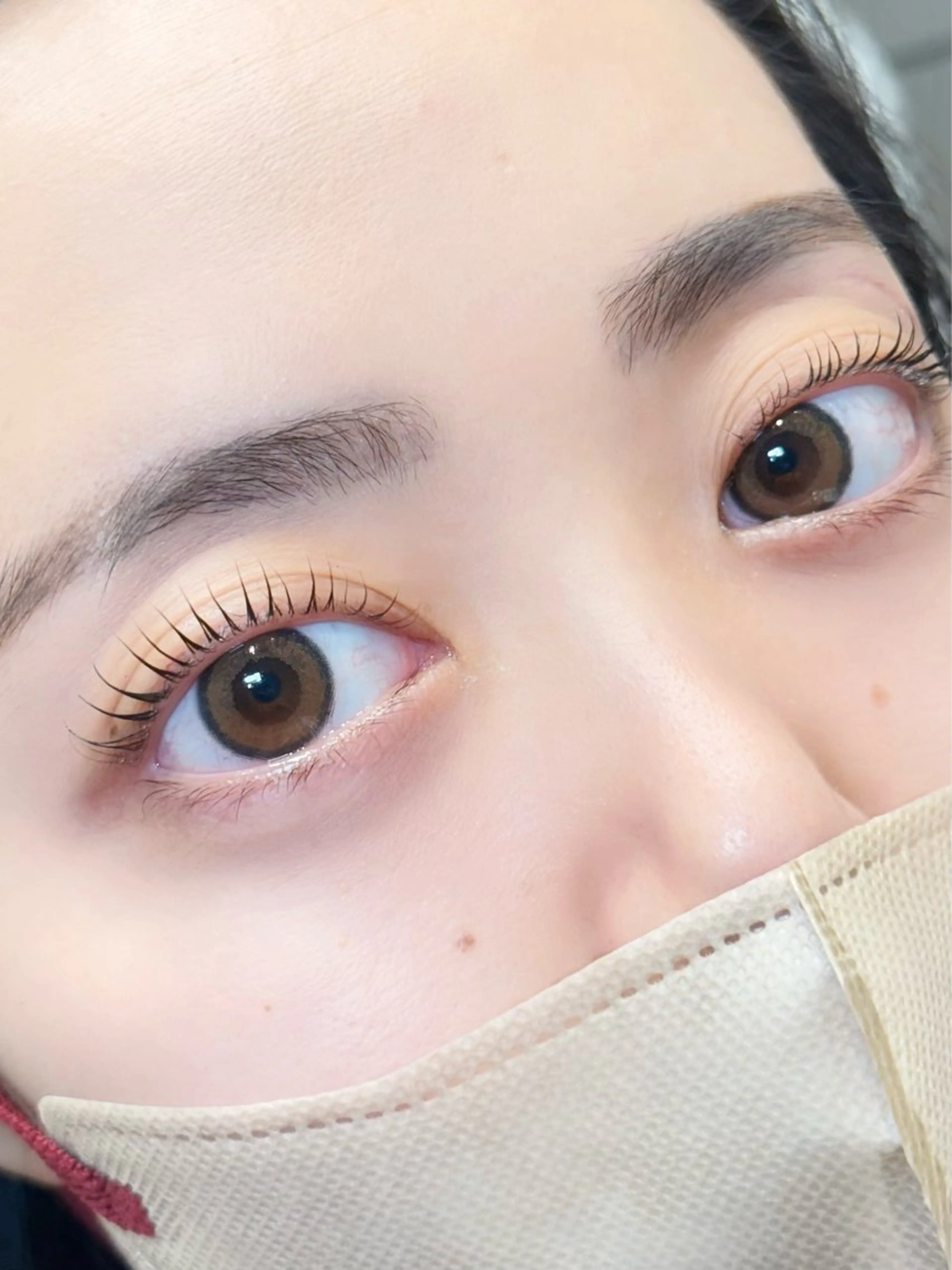 マツエク・マツパ 束感まつ毛 韓国風マツエク ナチュラル パリジェンヌラッシュリフト マツパ cherien eyelash&eyebrow（salon village）所属・梅津/cherien 渋谷・明治神宮前のマツエク・マツパデザイン