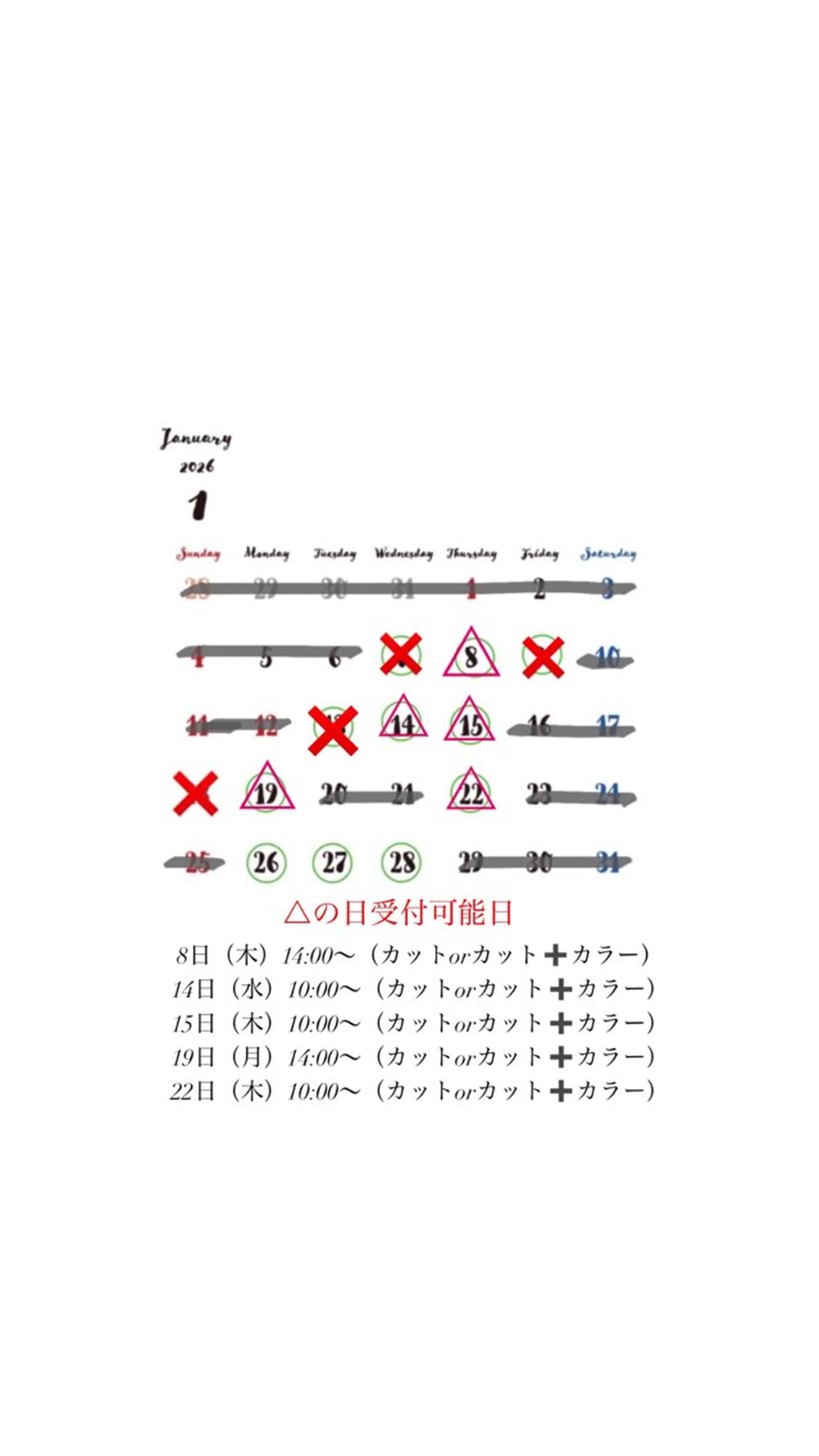 新垣 琉花のヘアスタイル