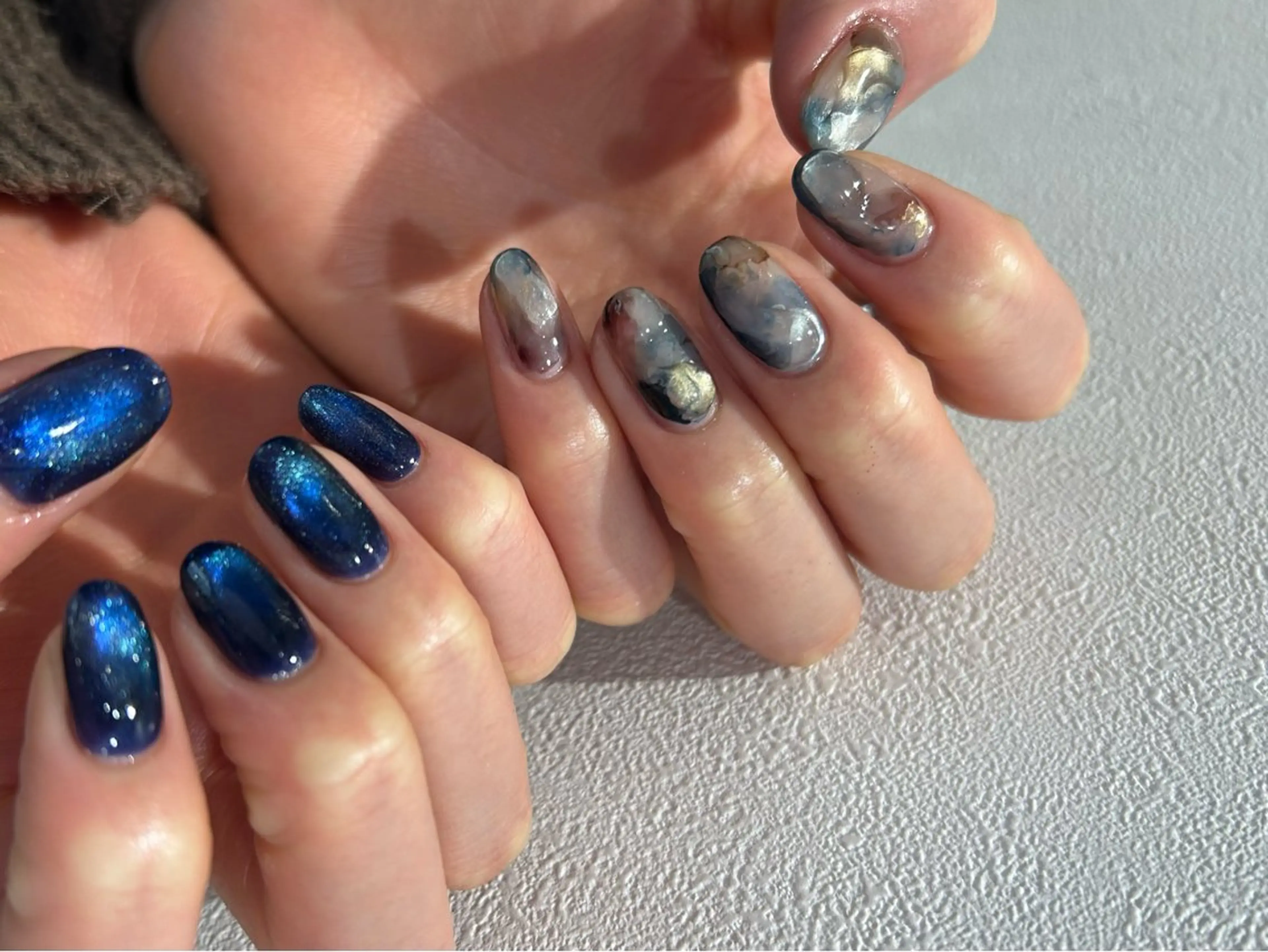 ネイル ハンドネイル NINEnami ニュアンスネイルのネイルデザイン