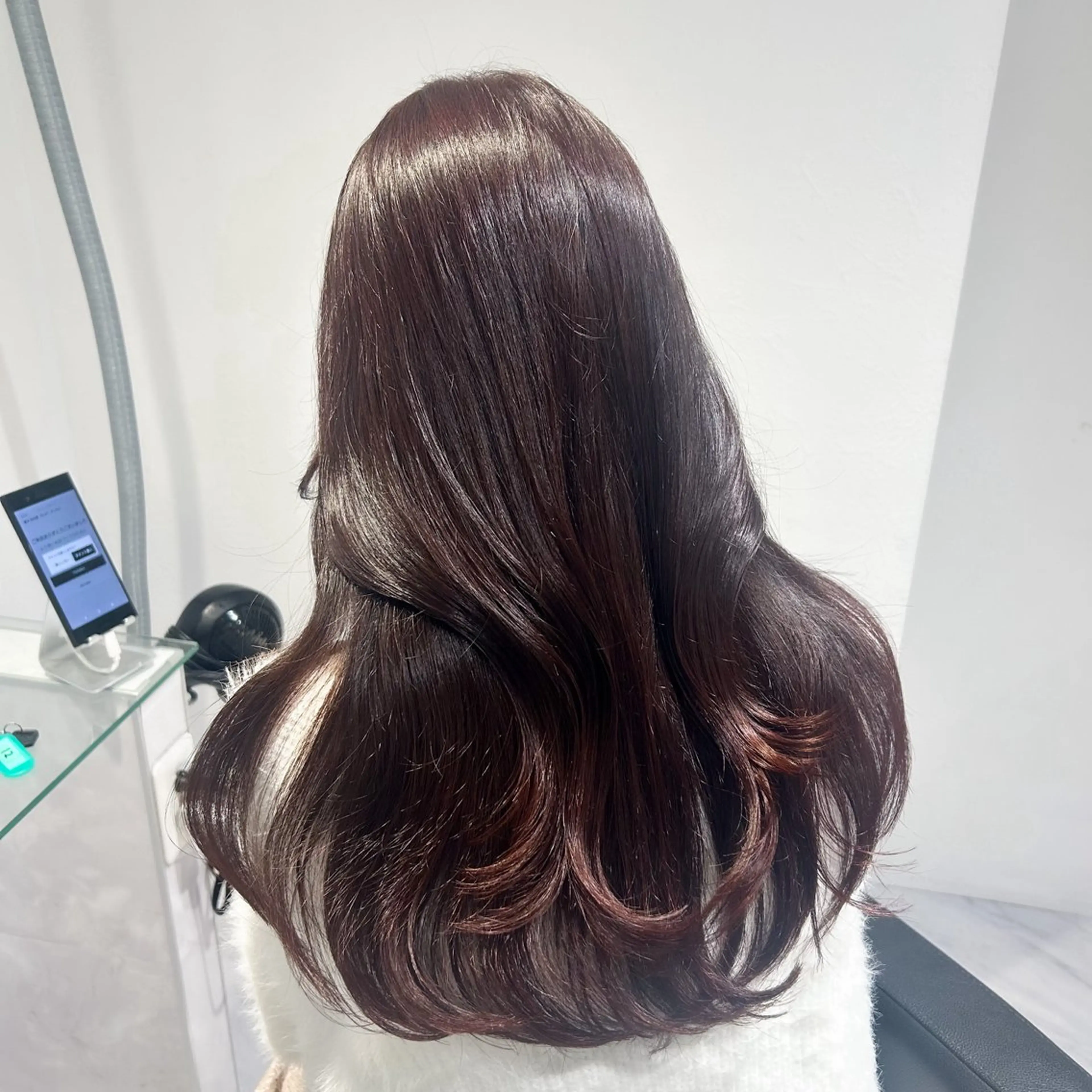 ロング カラー ヘアカラー トリートメント 表参道/透明感カラー /暗髪/ジュキヤのヘアスタイル