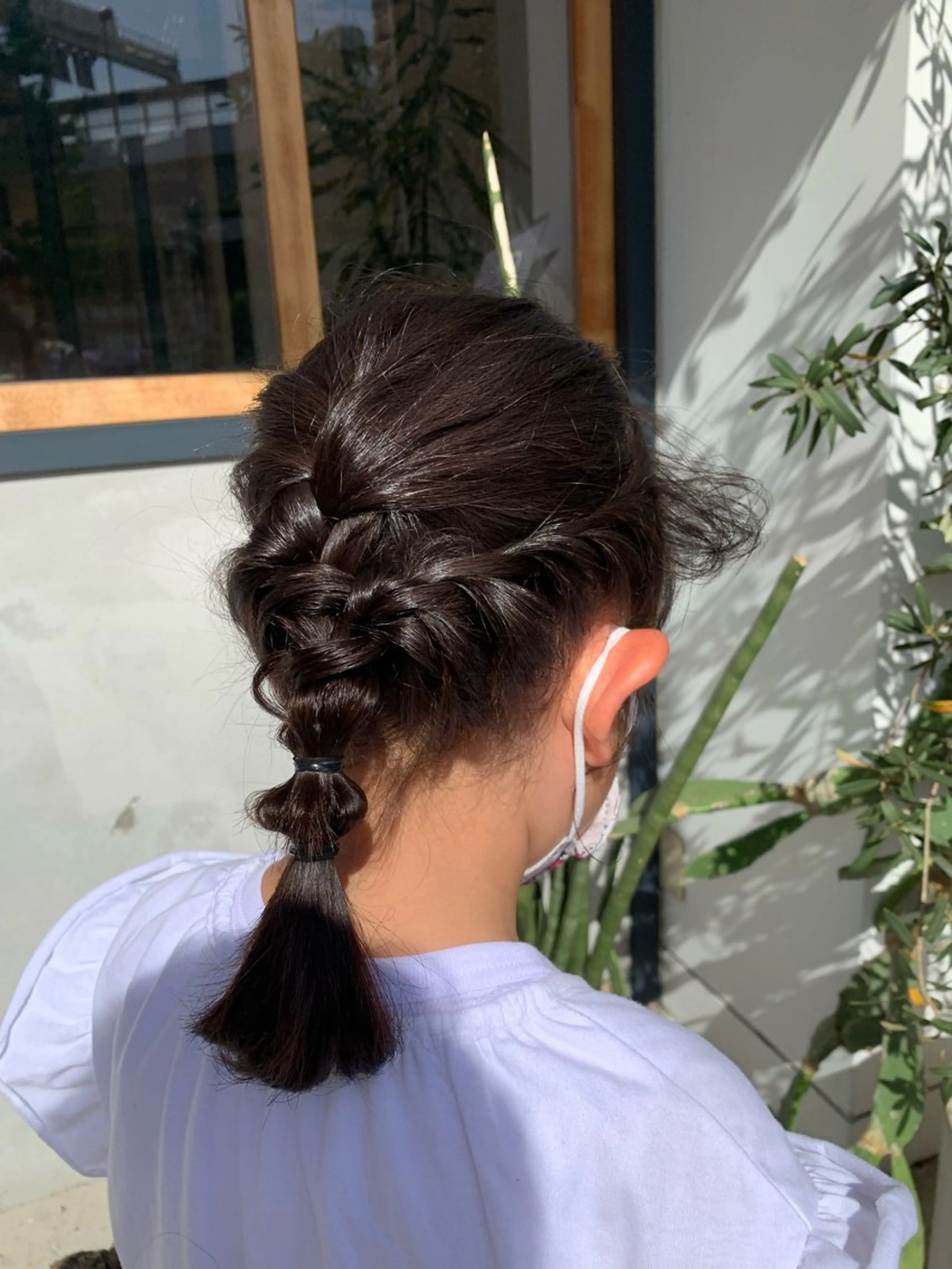 ミディアム ヘアアレンジ 黒岩 珠奈のヘアスタイル