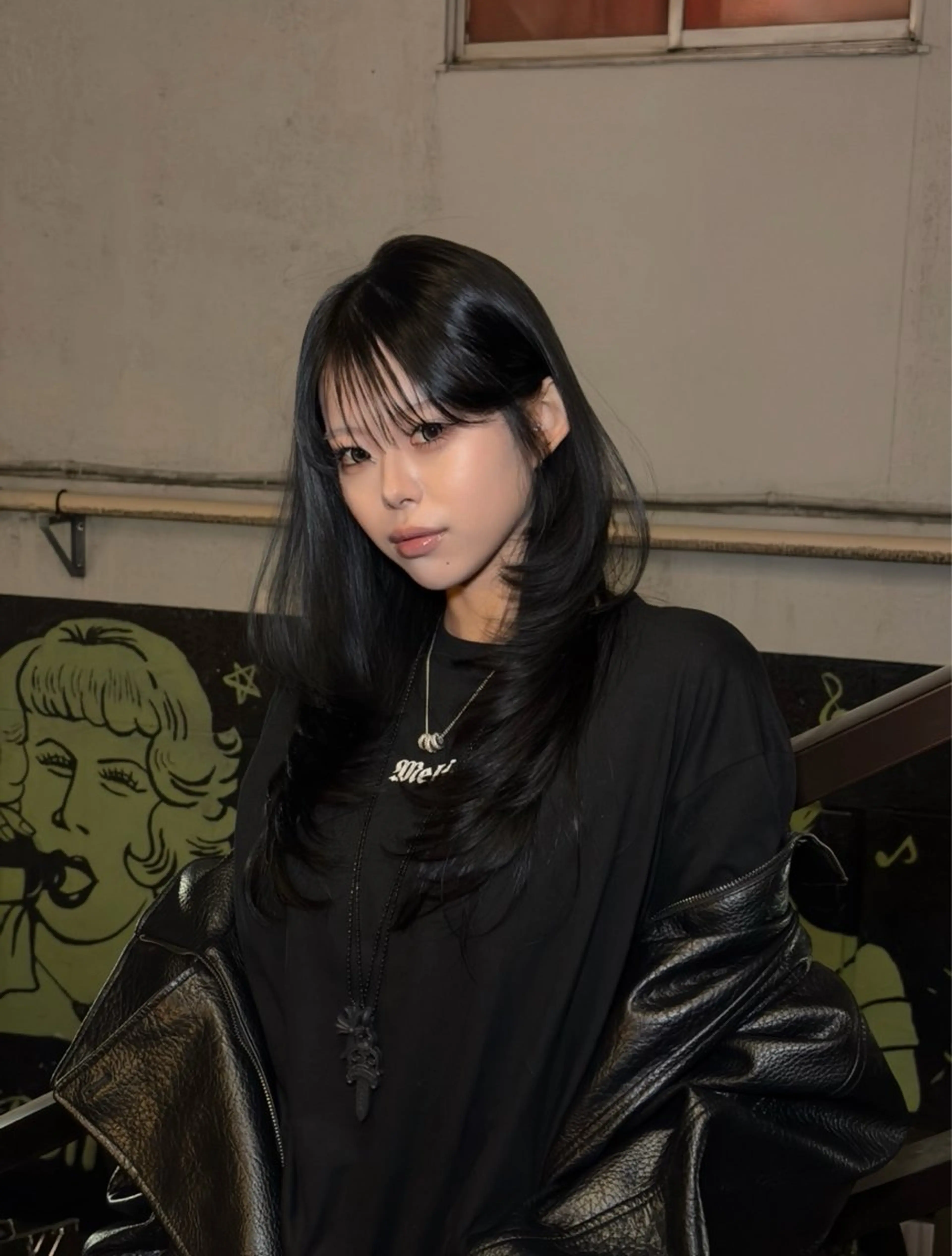 ロング 韓国風ヘア レイヤーカット 吉村 駿佑のヘアスタイル