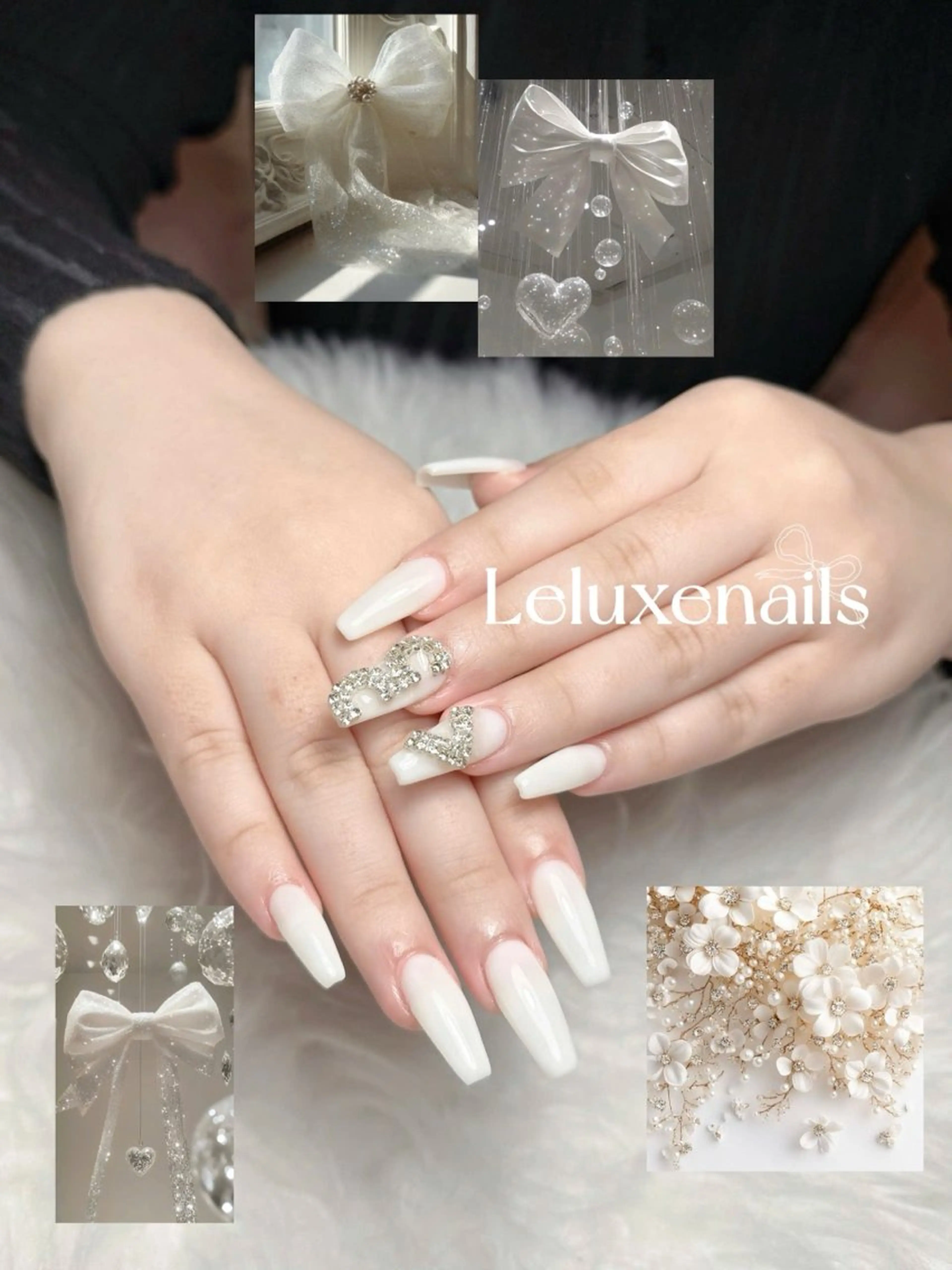 ネイル 長さ出し 持ち込み ネイルチップ le luxe nailsのネイルデザイン