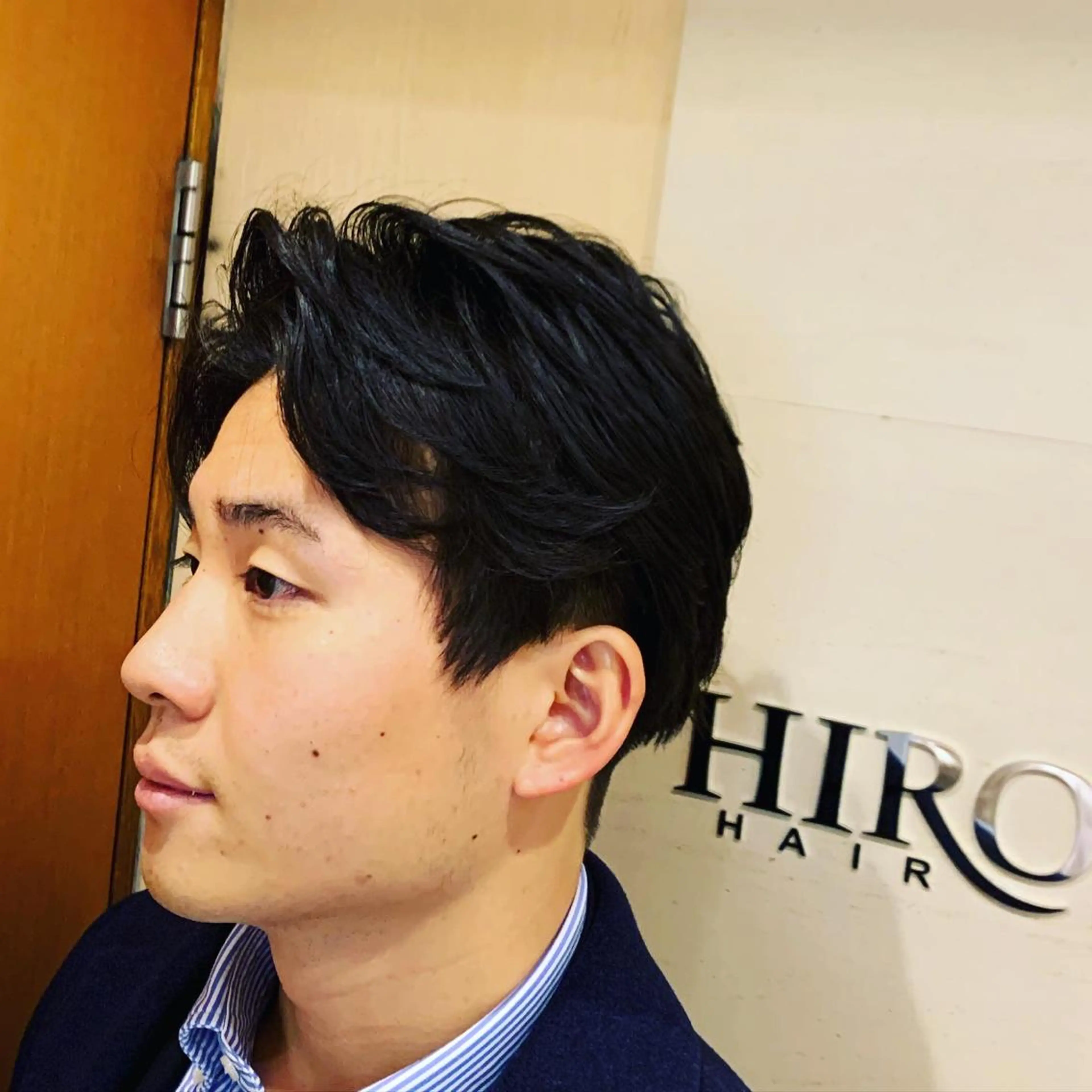 ショート パーマ メンズ ヒロ銀座 バーバーショップ神楽坂所属・ひらお あおとのヘアスタイル