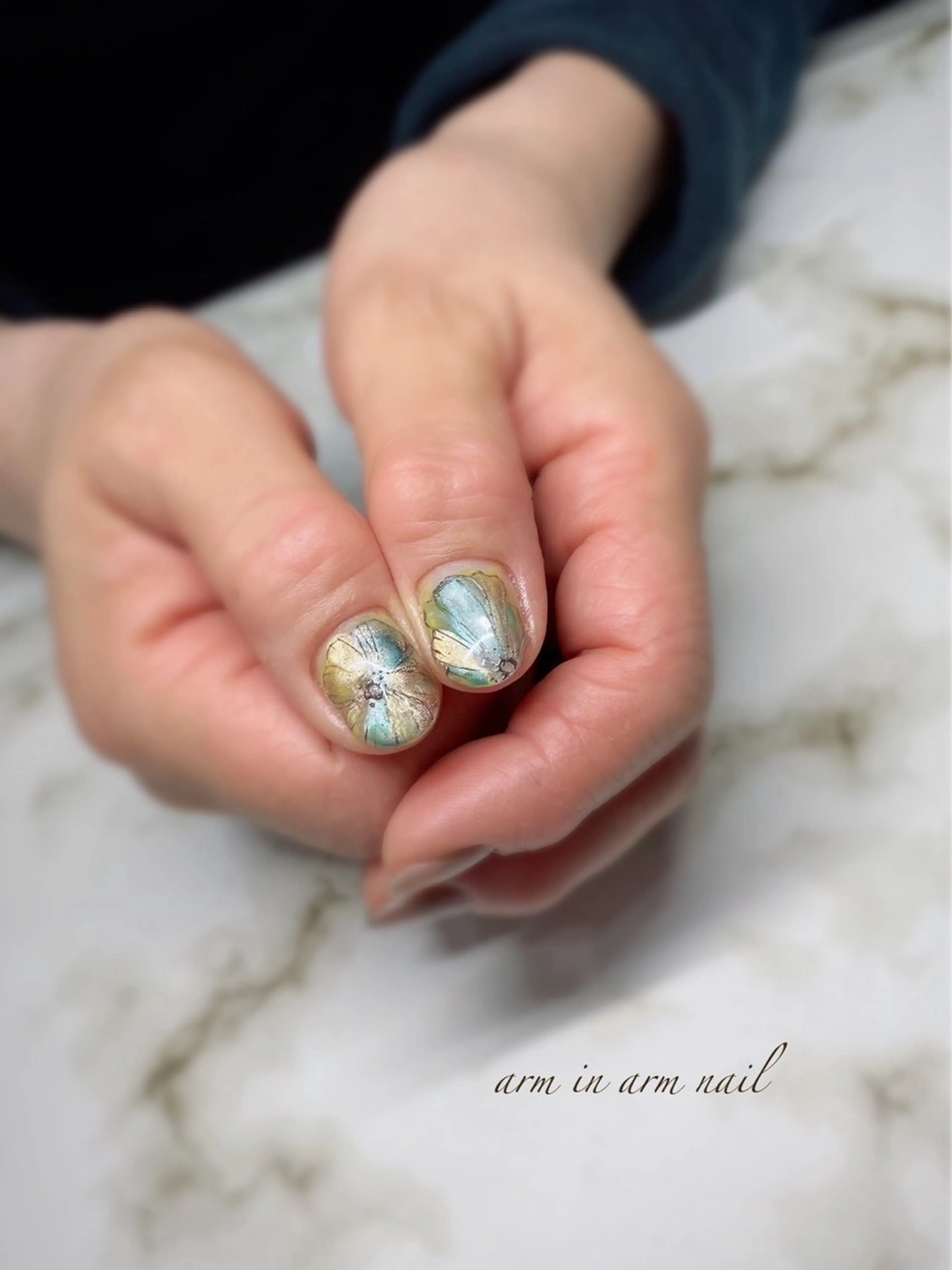 ネイル arm in arm ︎✿Yamamotoのマツエク・マツパデザイン