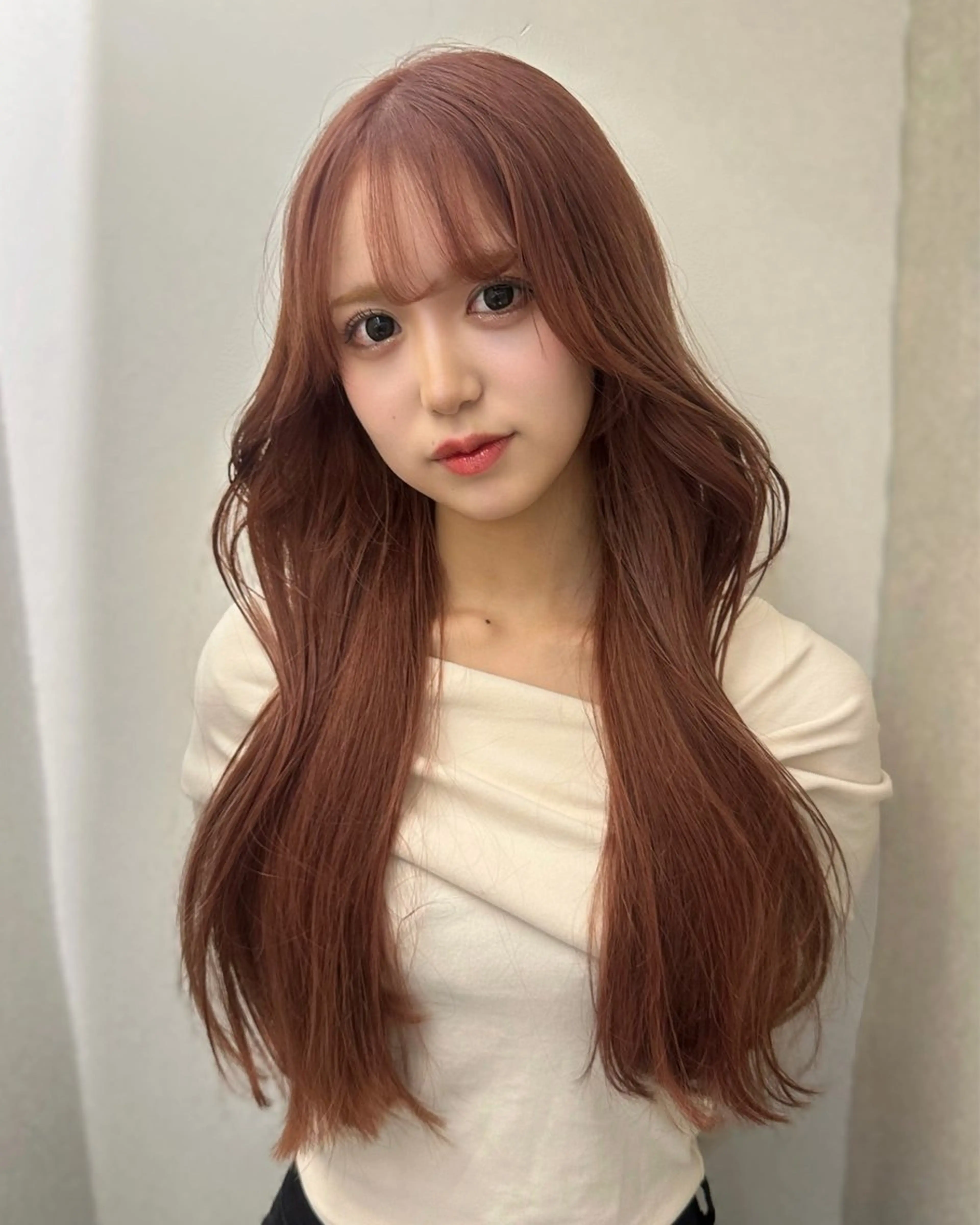 ロング カラー ヘアカラー 🎀韓国レイヤー特化 🎀ベージュ/ミクのヘアスタイル