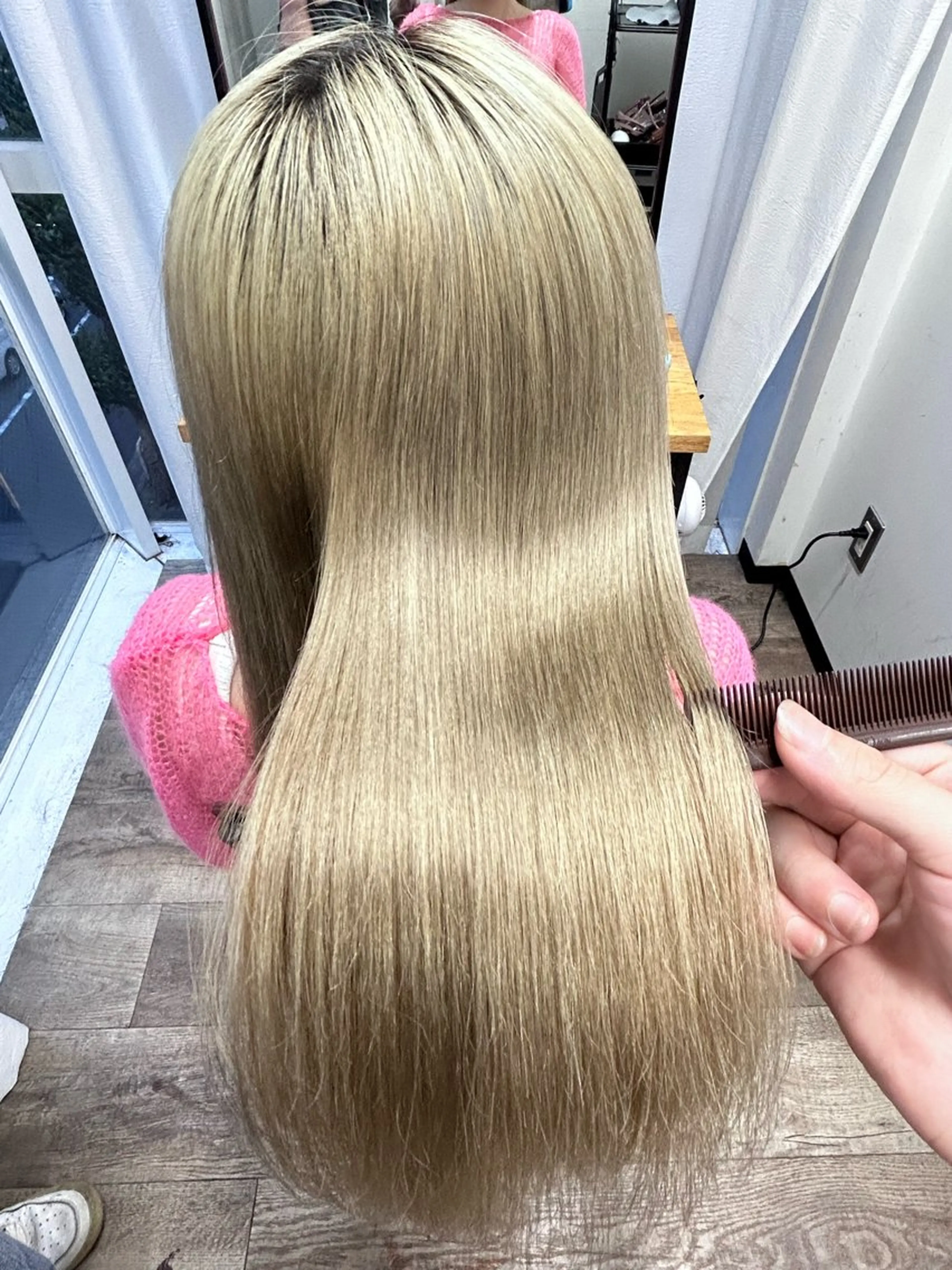 ロング パーマ/艶カラー/ Rukiaのヘアスタイル