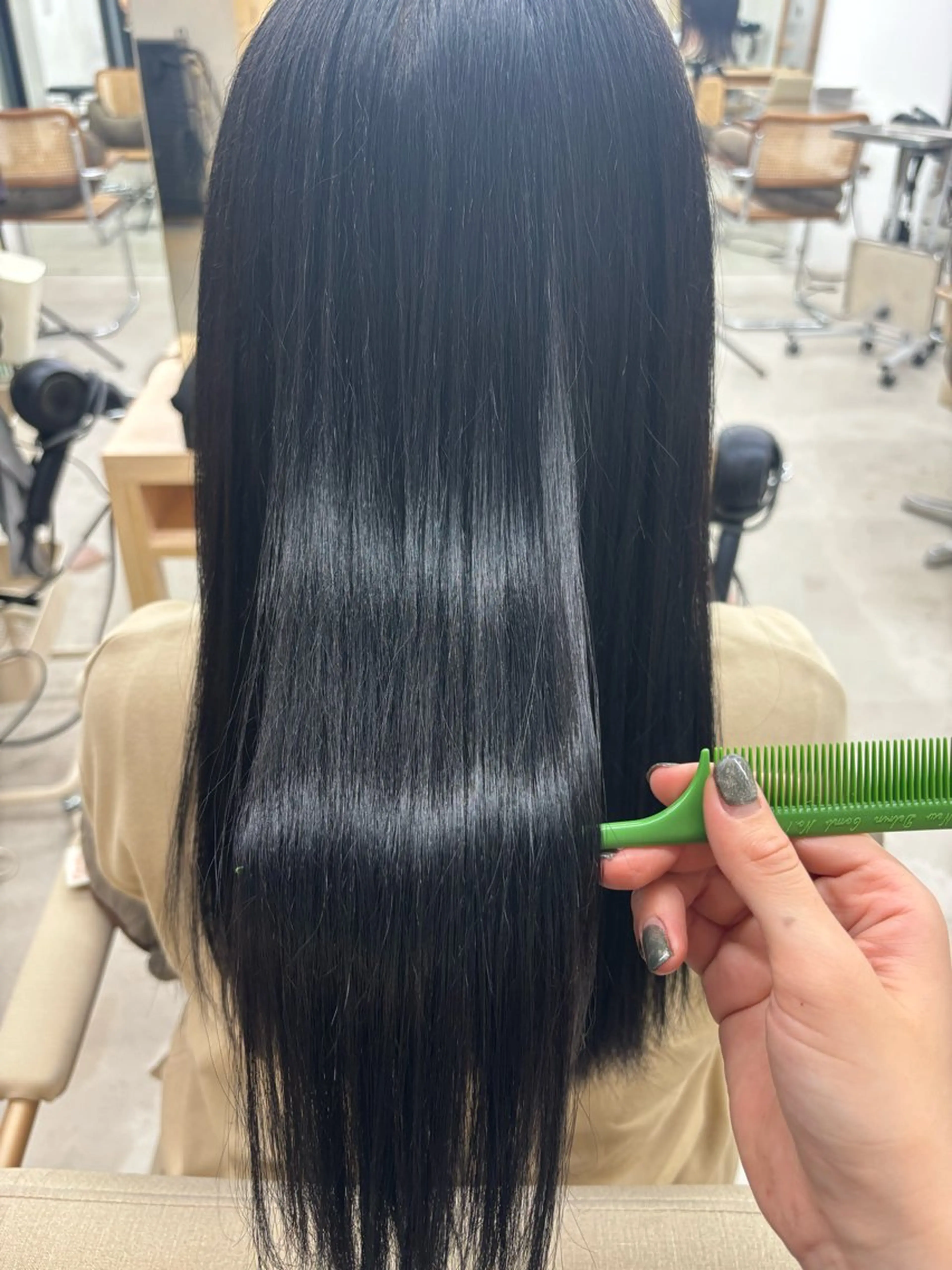 🩷髪質改善縮毛矯正➕プツッとワンレンカット💇‍♀️🩵の写真