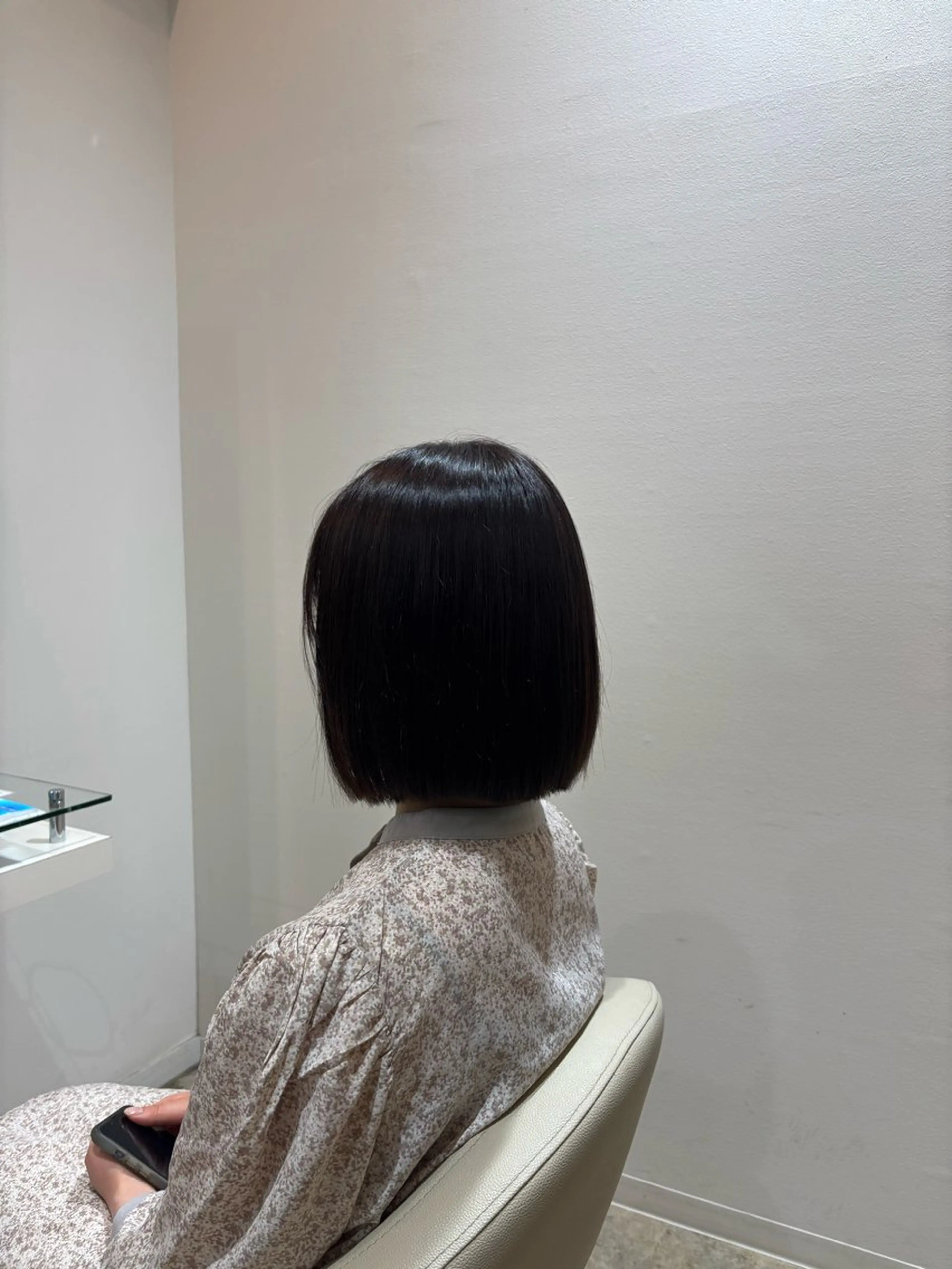 ミディアム カラー ボブ 佐藤 優里のヘアスタイル