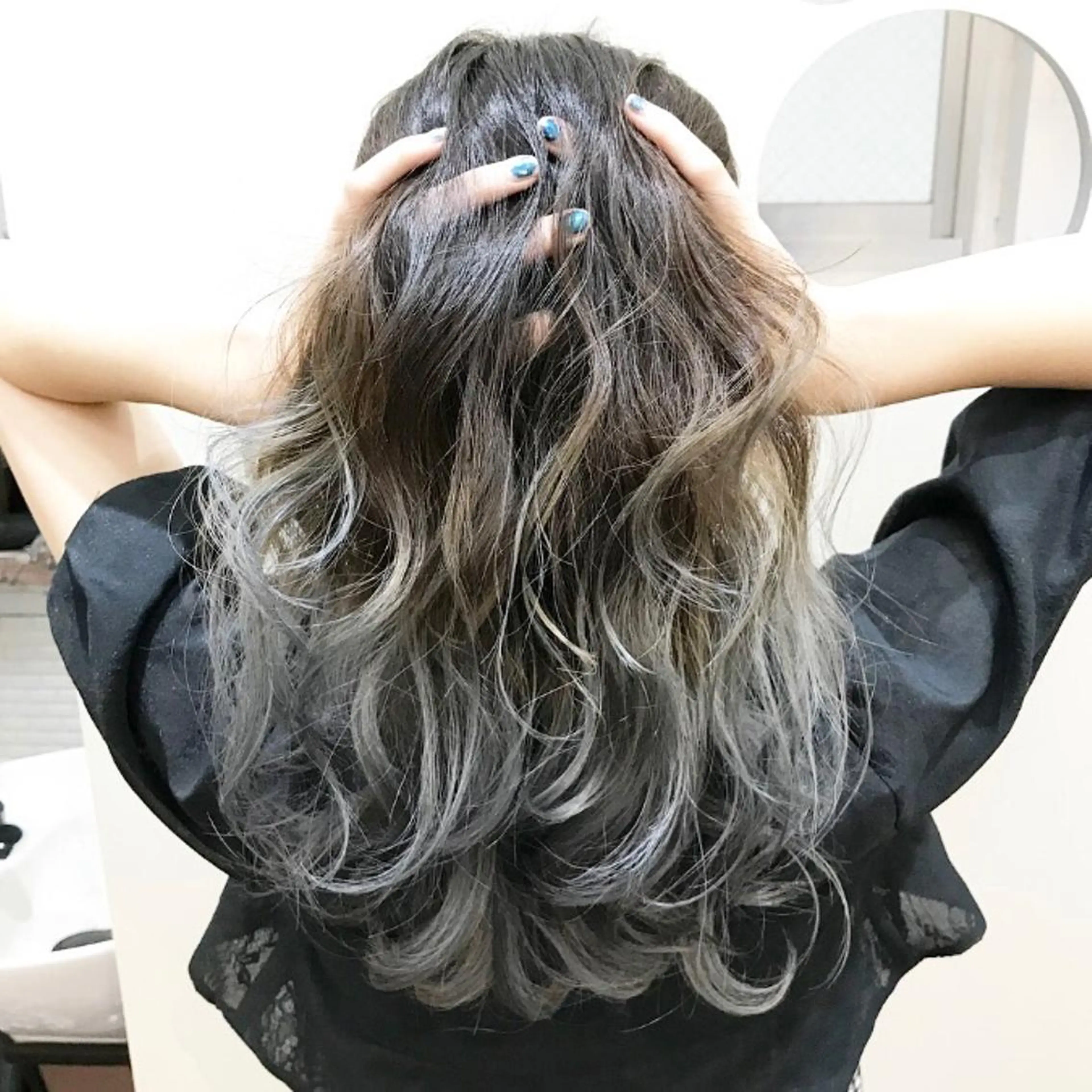 ロング カラー アッシュ グラデーションカラー シルバー シルバーアッシュ 🔹メンズ特化🔹 荻窪/YASUOKAのヘアスタイル