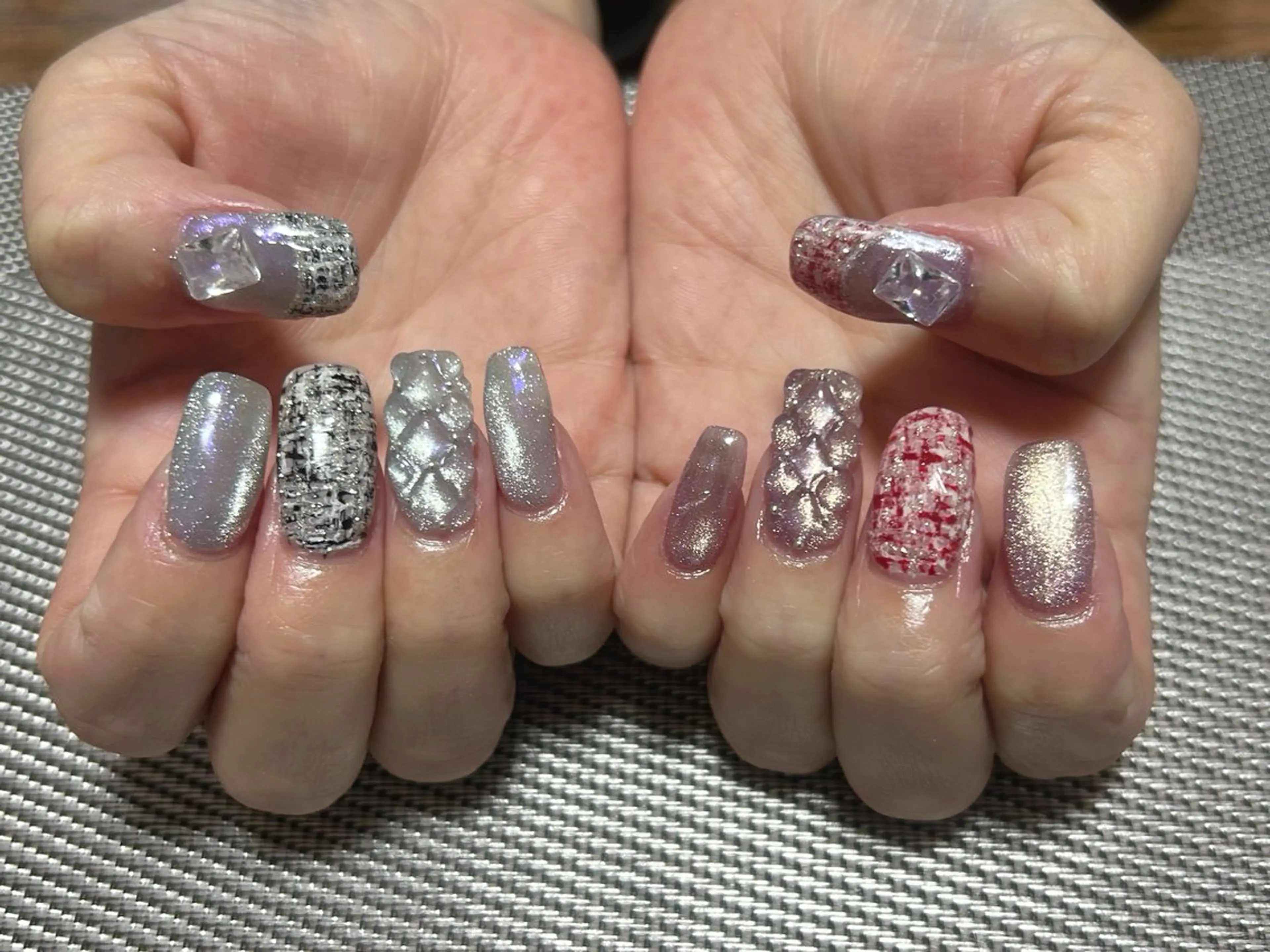 ネイル ツイードネイル ハンドネイル i nailのネイルデザイン