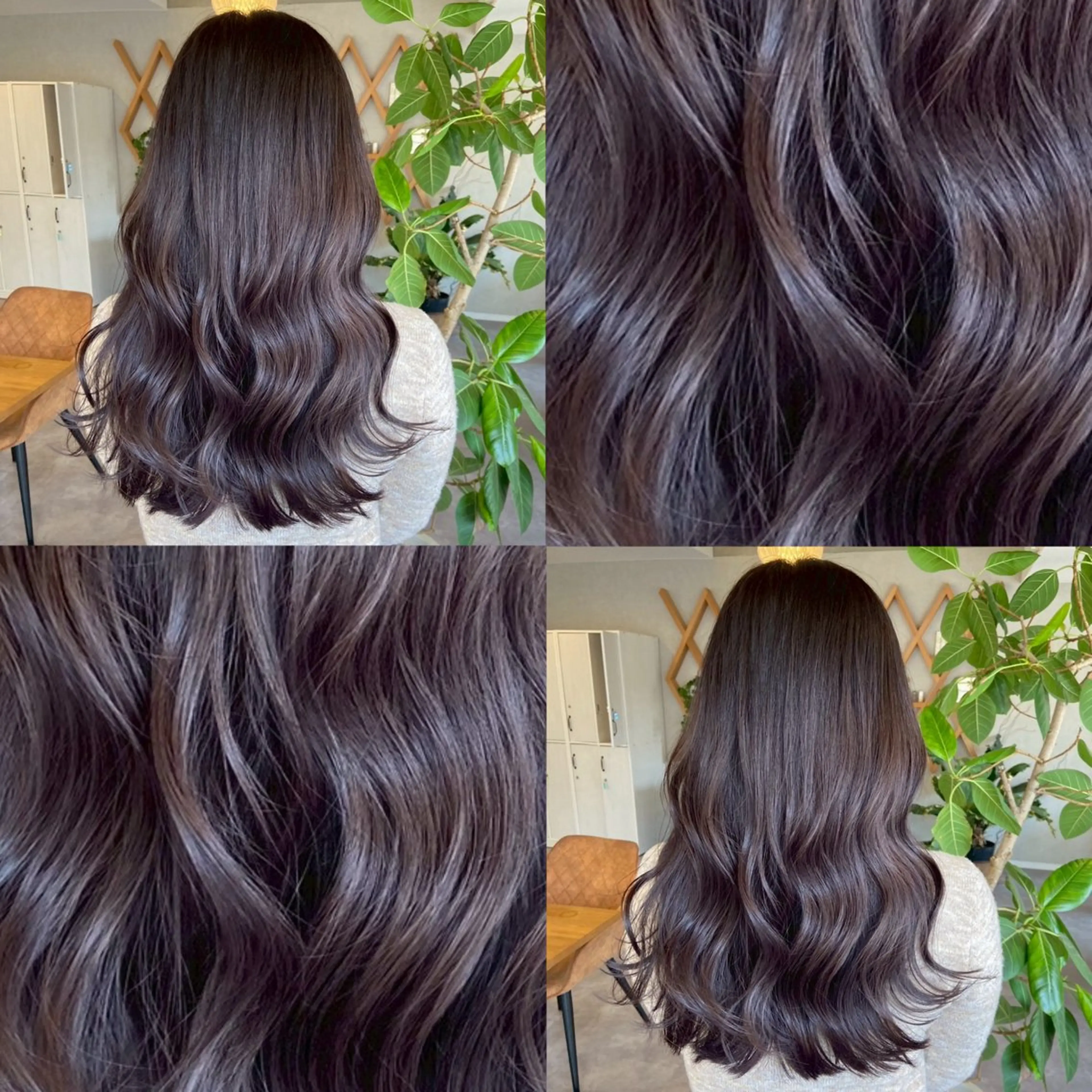 ロング カラー ラベンダーカラー ELLE&SALLY 石野のヘアスタイル