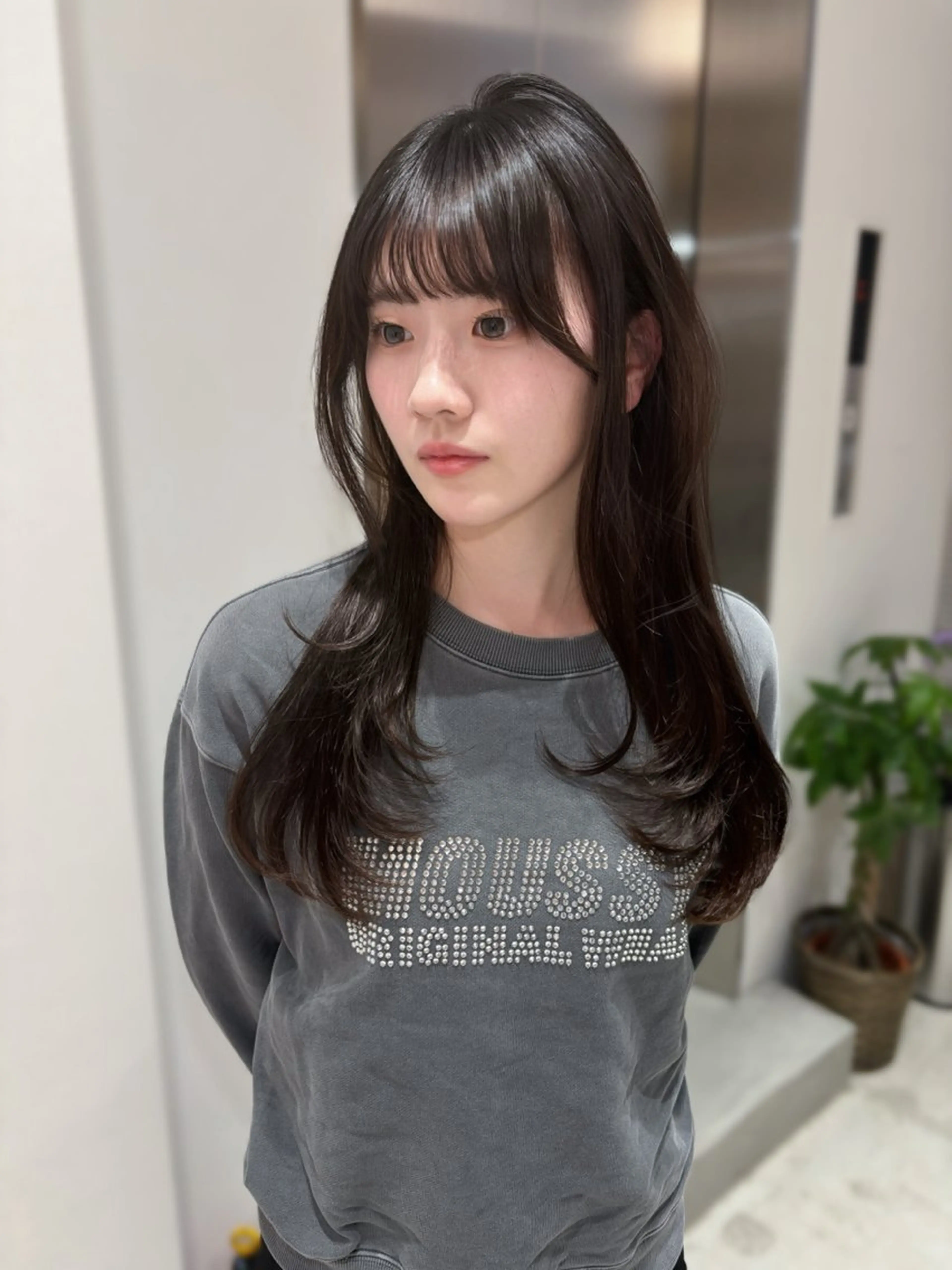 セミロング 顔周りカット レイヤーカット カット enne栄店 fukaのヘアスタイル