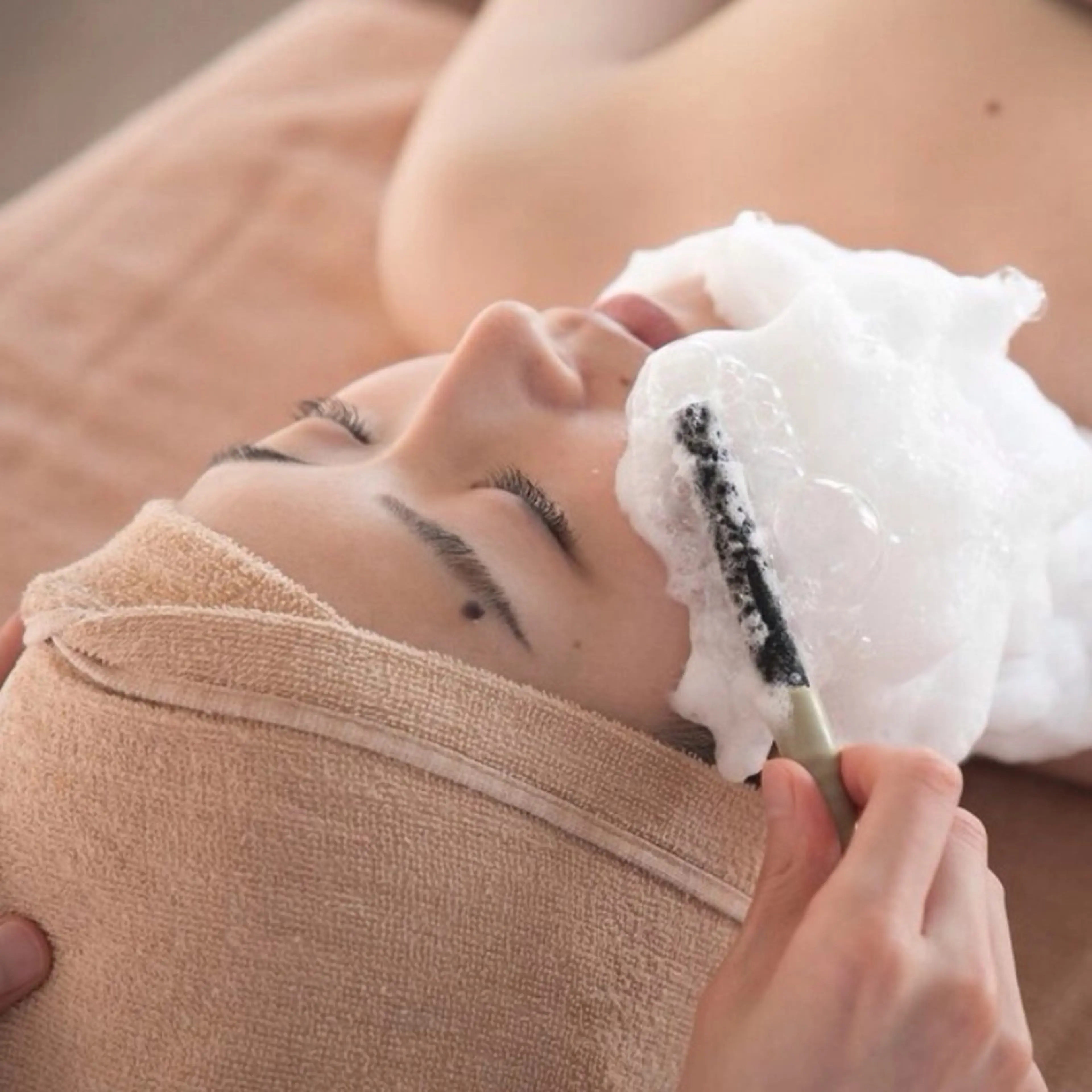 【きめ細かい泡🫧で毛穴洗浄】黒ずみ．角質を撃退💥オゾンバブルホワイト洗浄🫧の写真