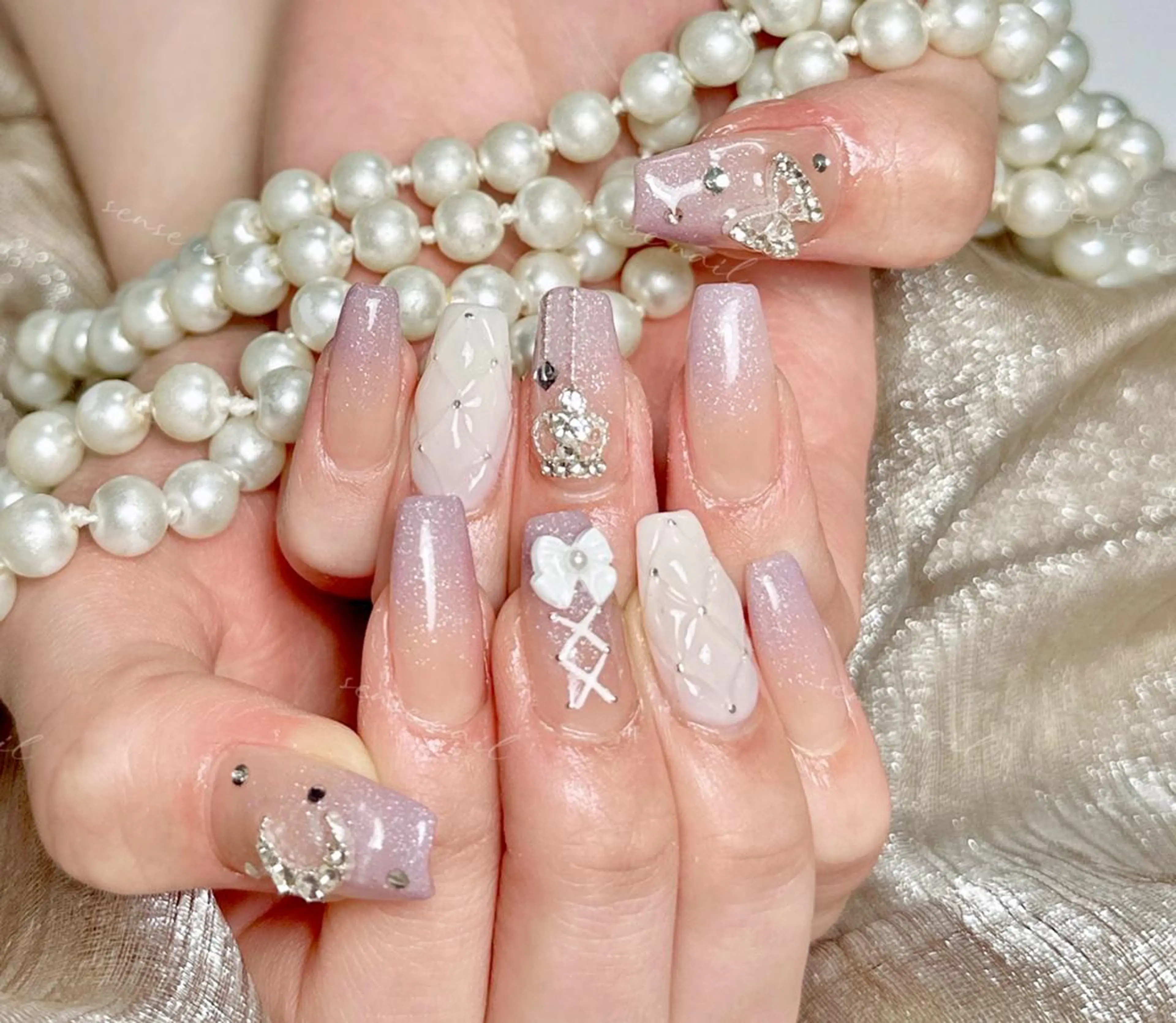 🌸🌸チップ長さだし+持ち込みデザイン🌸🌸デザイン10本13980の写真