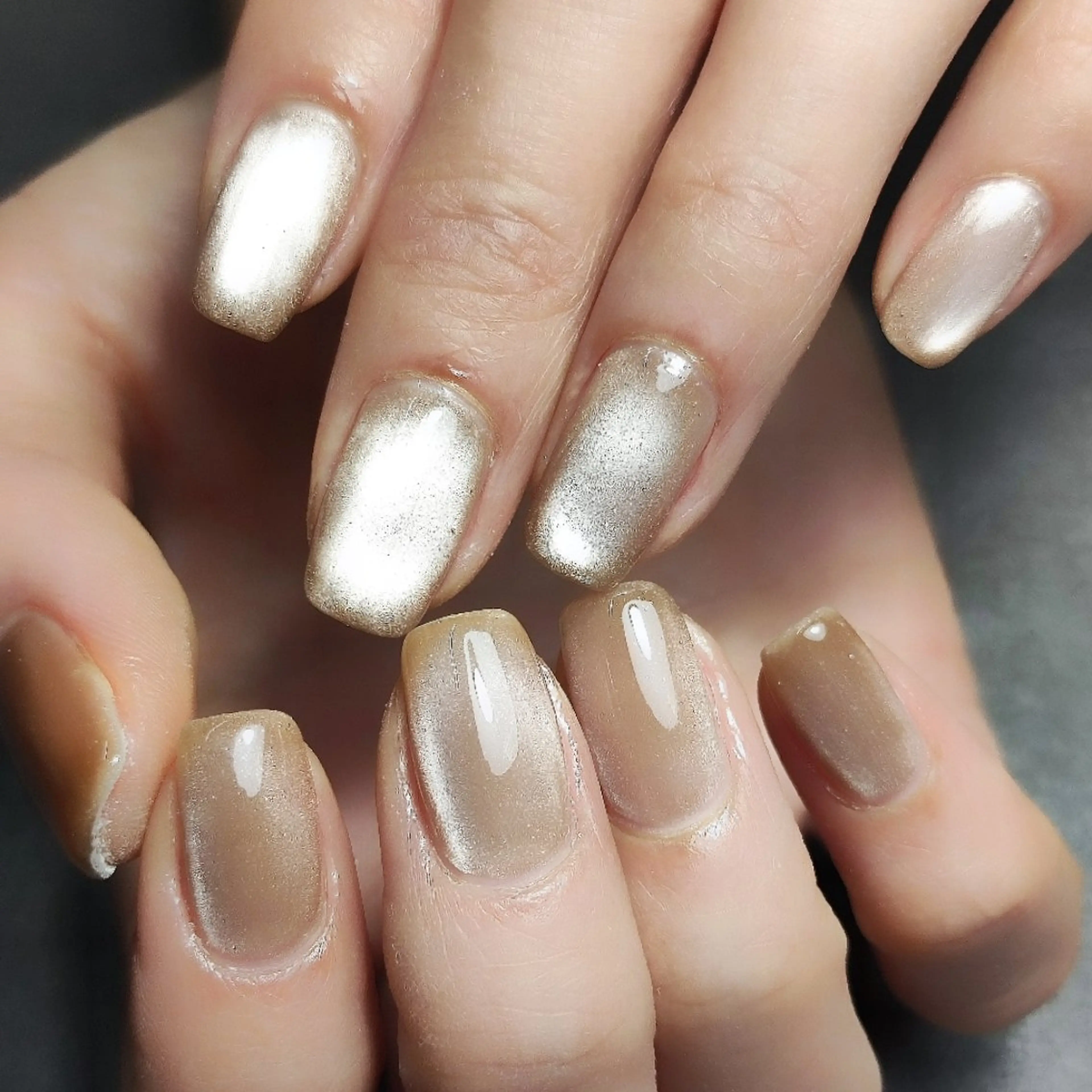 ネイル マグネットネイル ハンドネイル 個人サロン saltnailのネイルデザイン