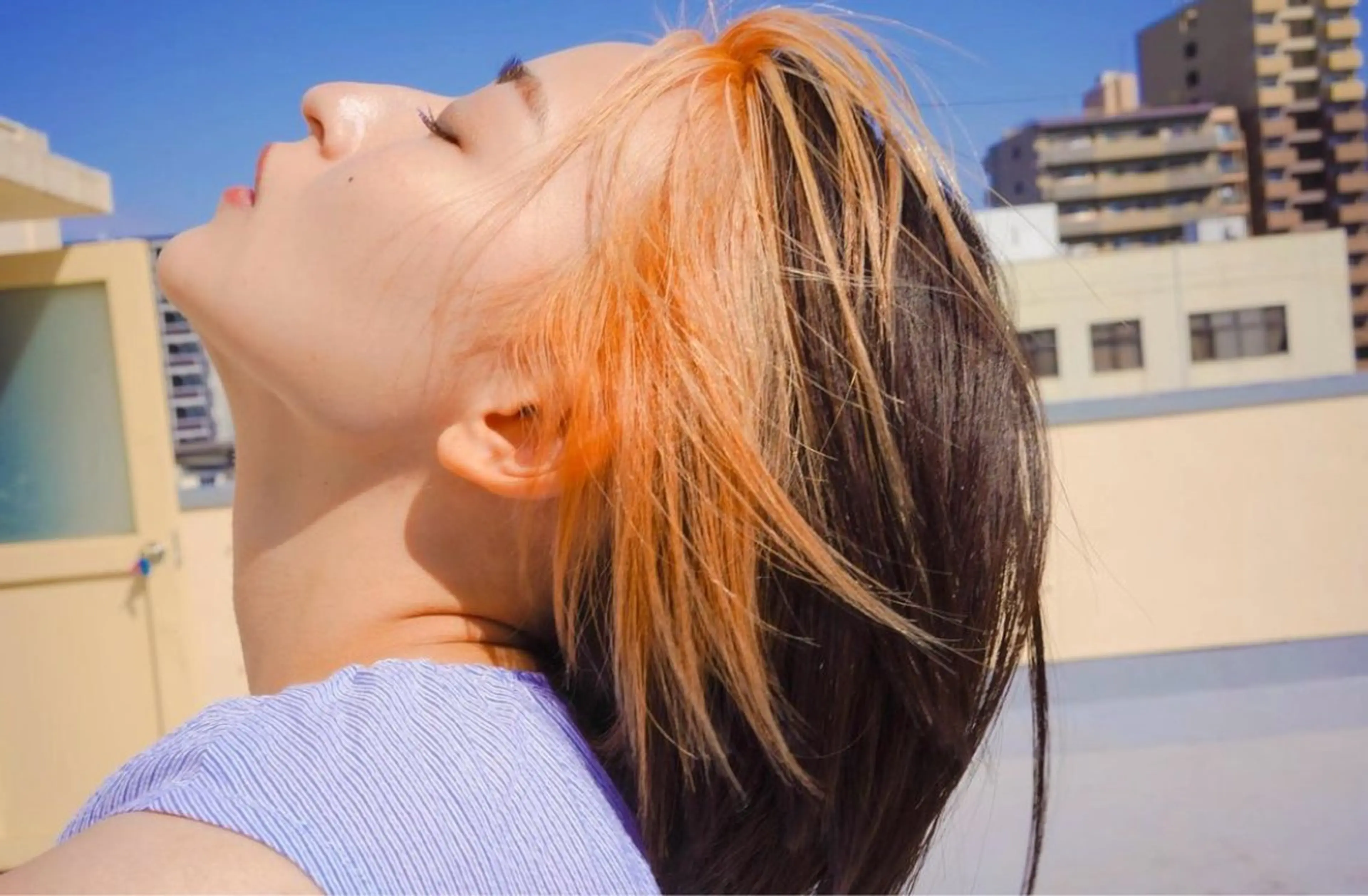 カラー コウ チホウのヘアスタイル