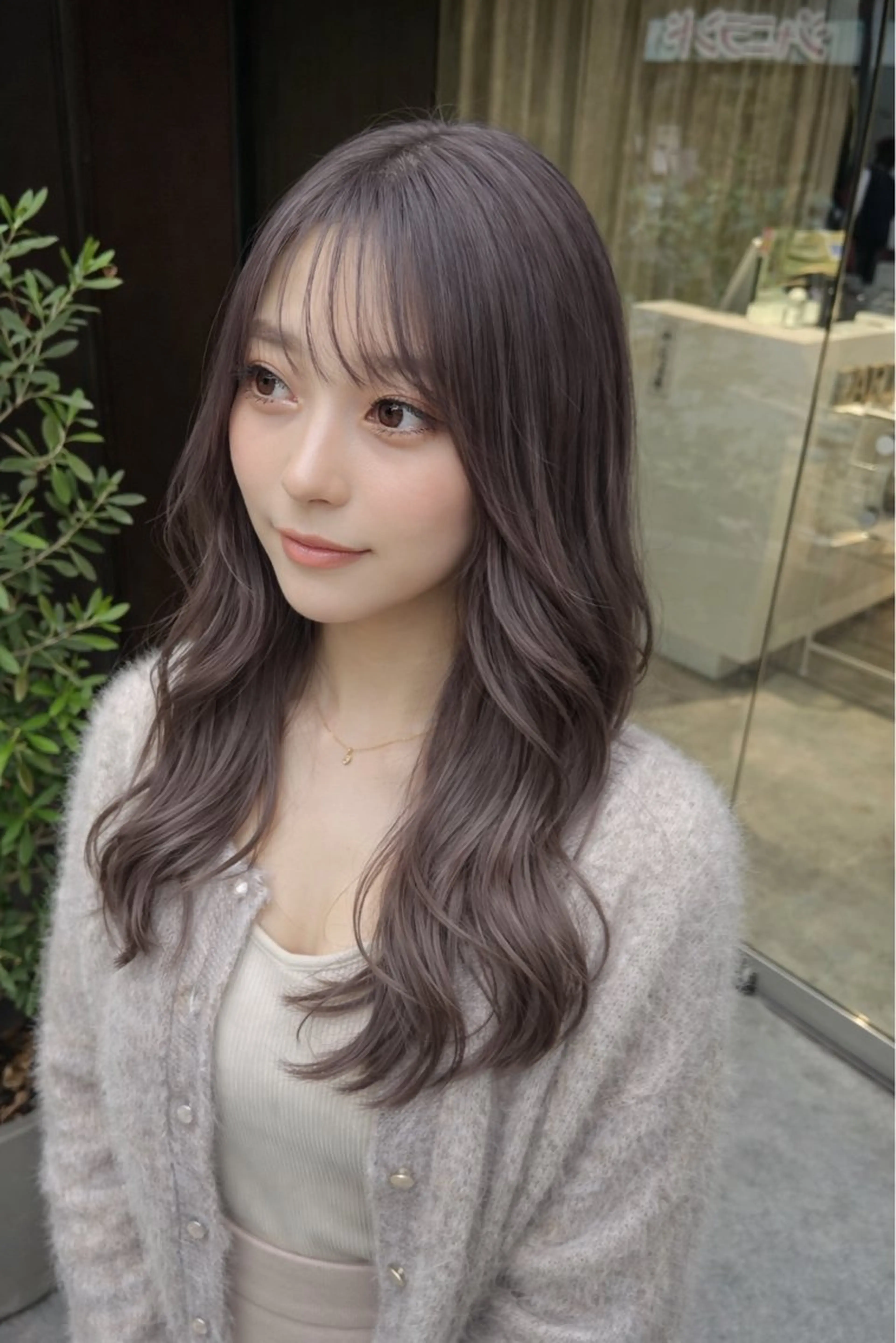 カラー 美髪矯正/髪質改善 /透明感ある艶カラーのヘアスタイル