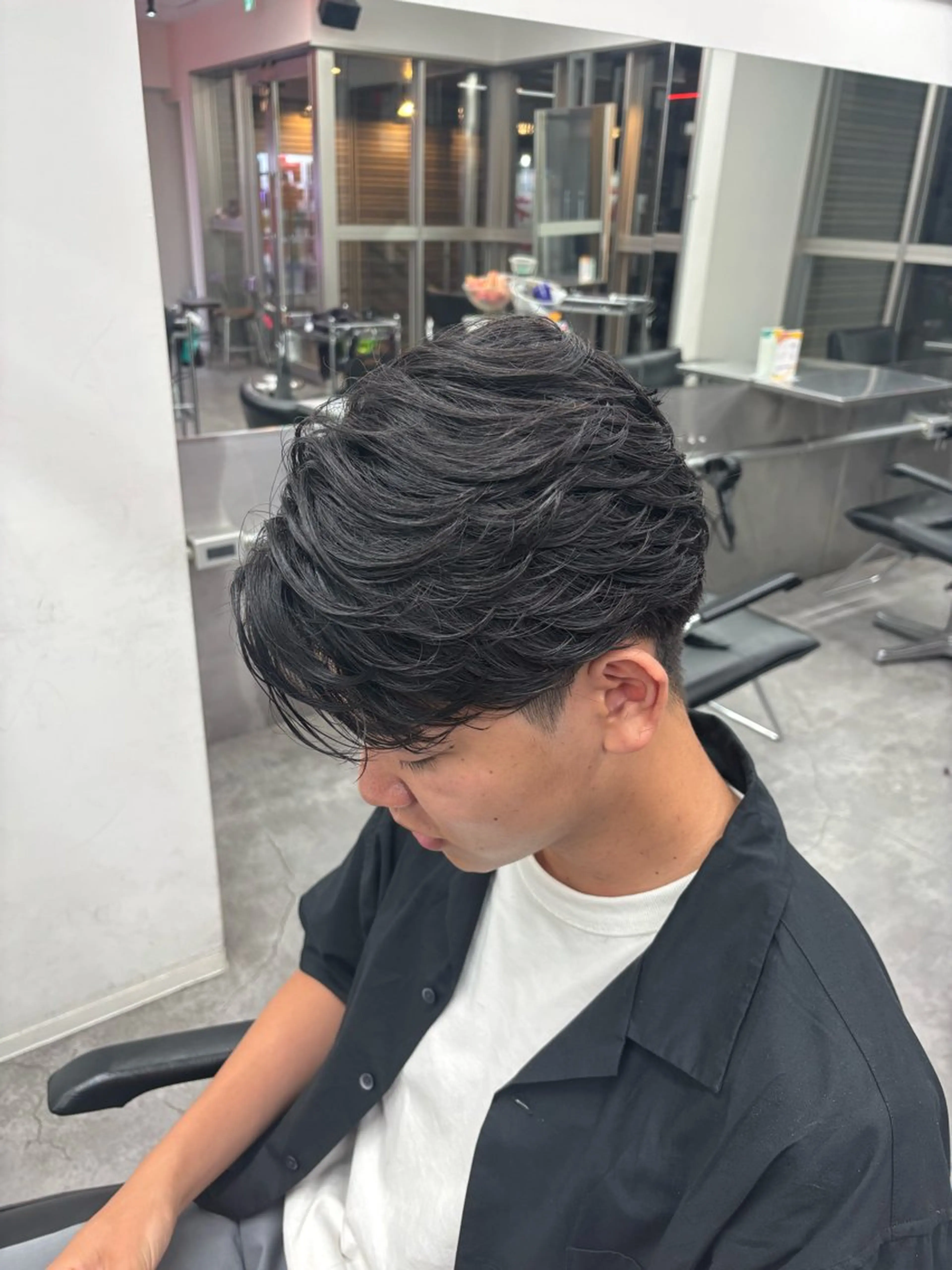 パーマ メンズ カット パーマ メンズ特化✨️ 韓国風パーマ🔥一八のヘアスタイル