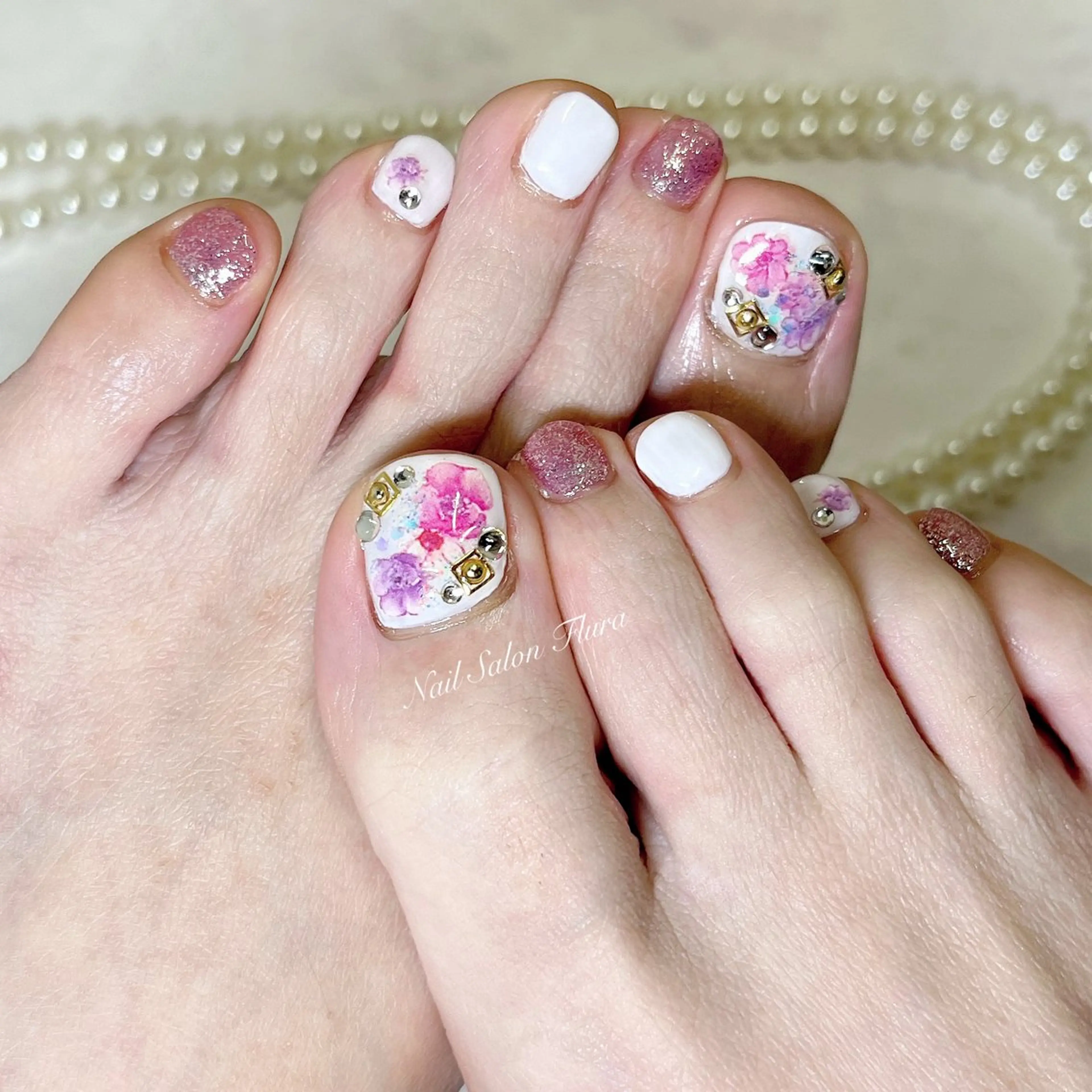 ネイル フットネイル NAILSALON Flura所属・NailSalon Fluraのネイルデザイン
