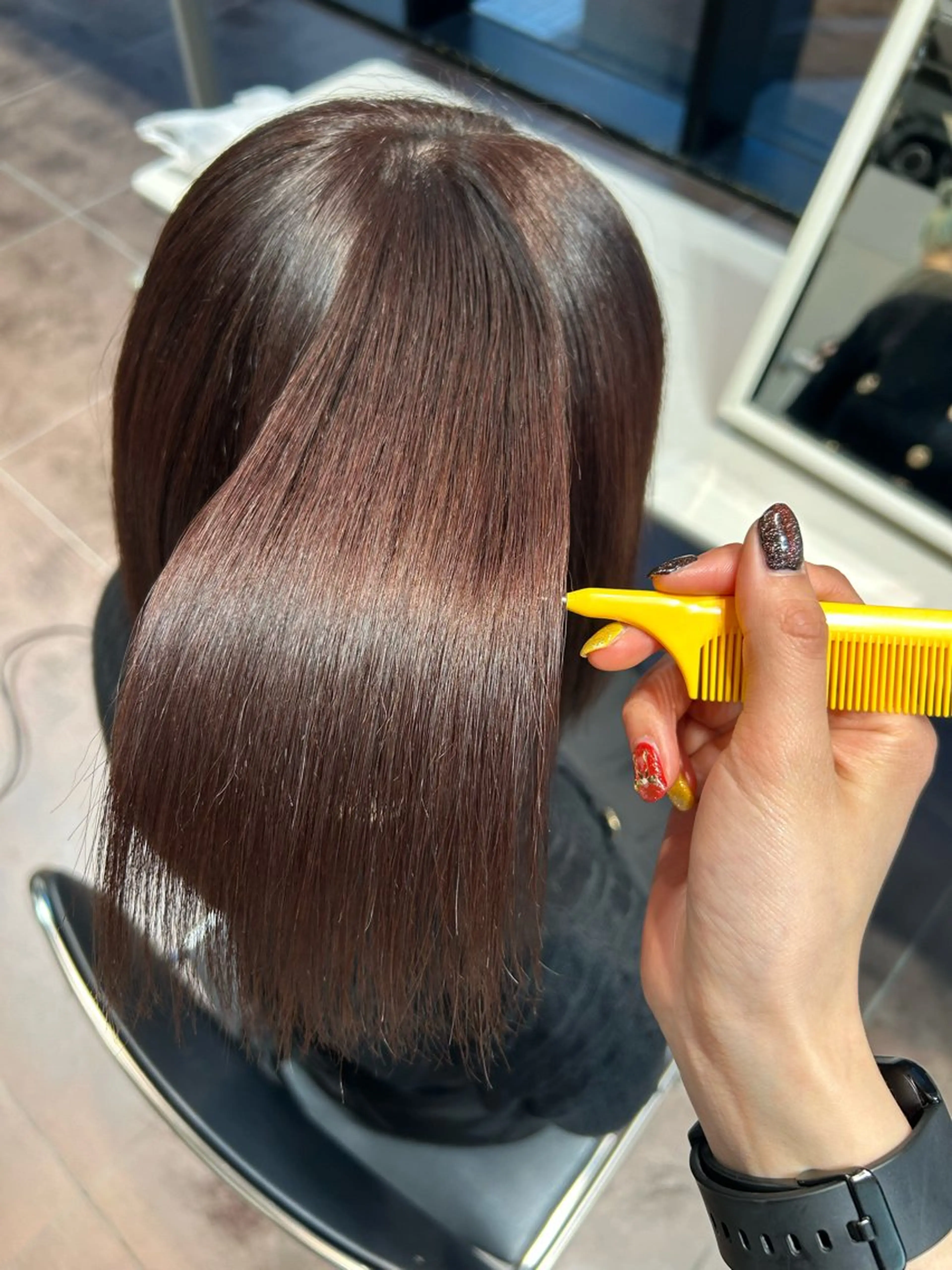 ショート カラー ブラウンカラー ピンクカラー ピンクブラウン カット ヘアカラー Kurumi リトル渋谷のヘアスタイル