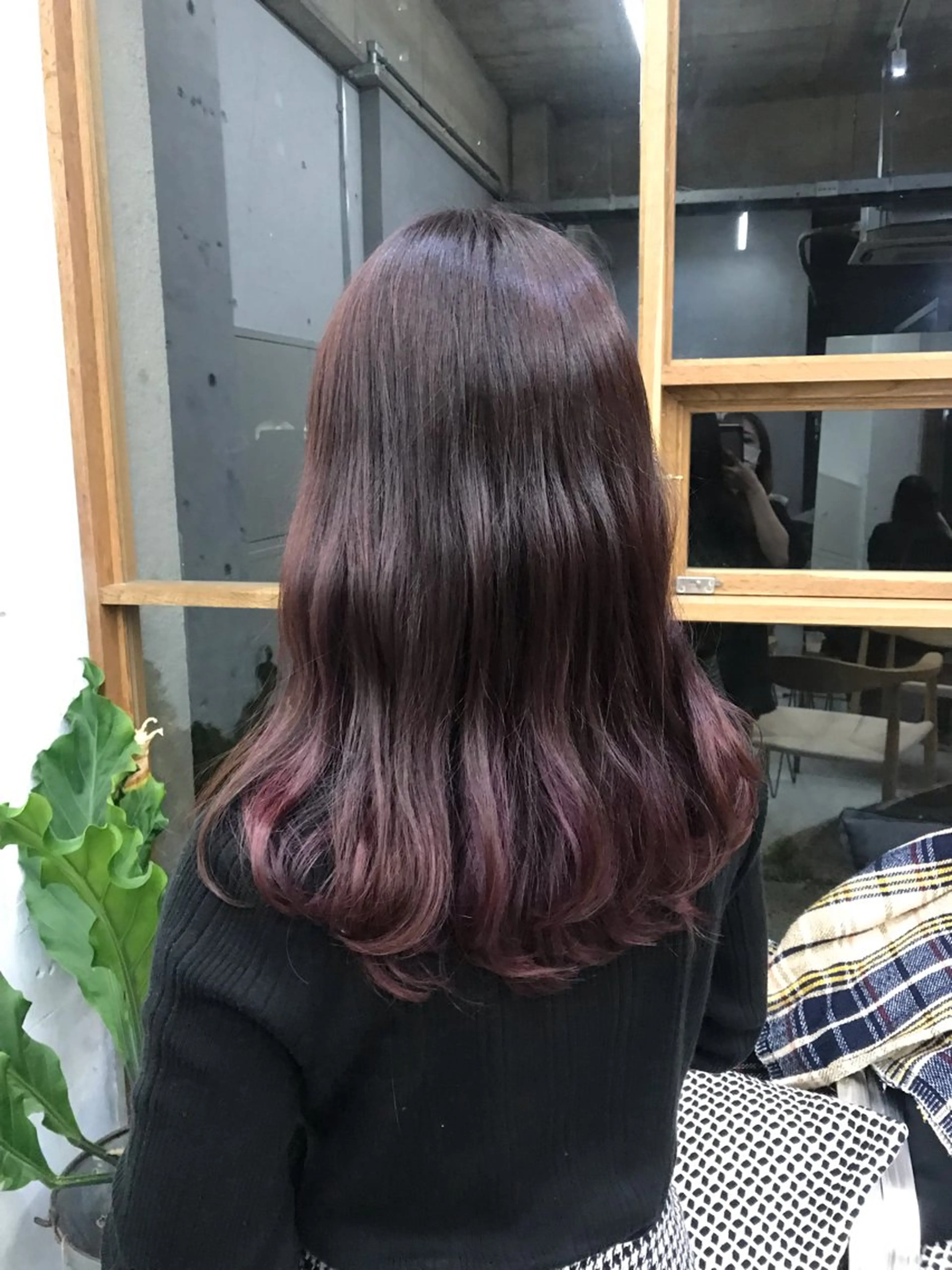 セミロング カラー muku所属・レディースカット モデル/ayunaのヘアスタイル