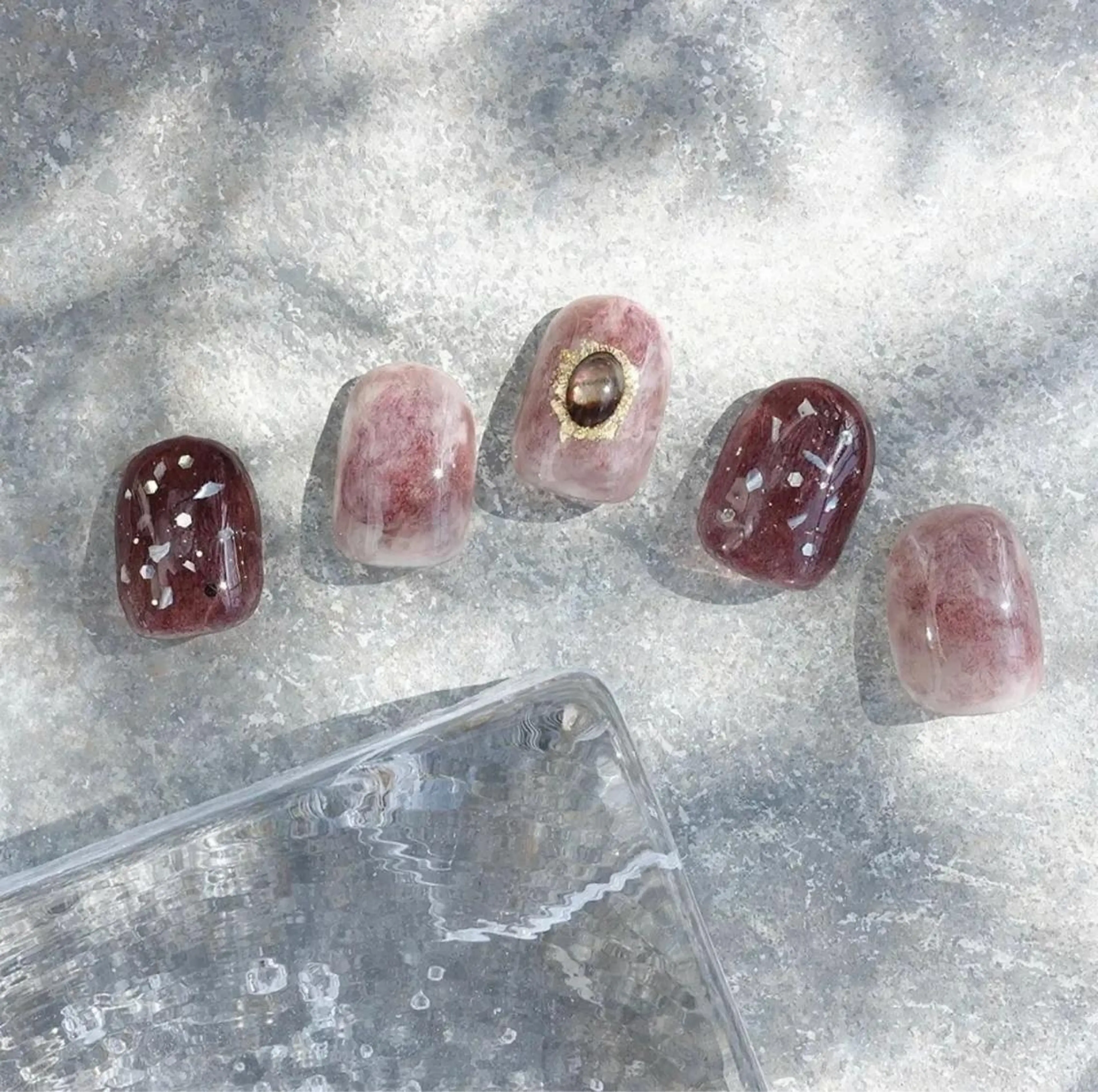 ネイル ニュアンスネイル ショートネイル gemickle nailのネイルデザイン