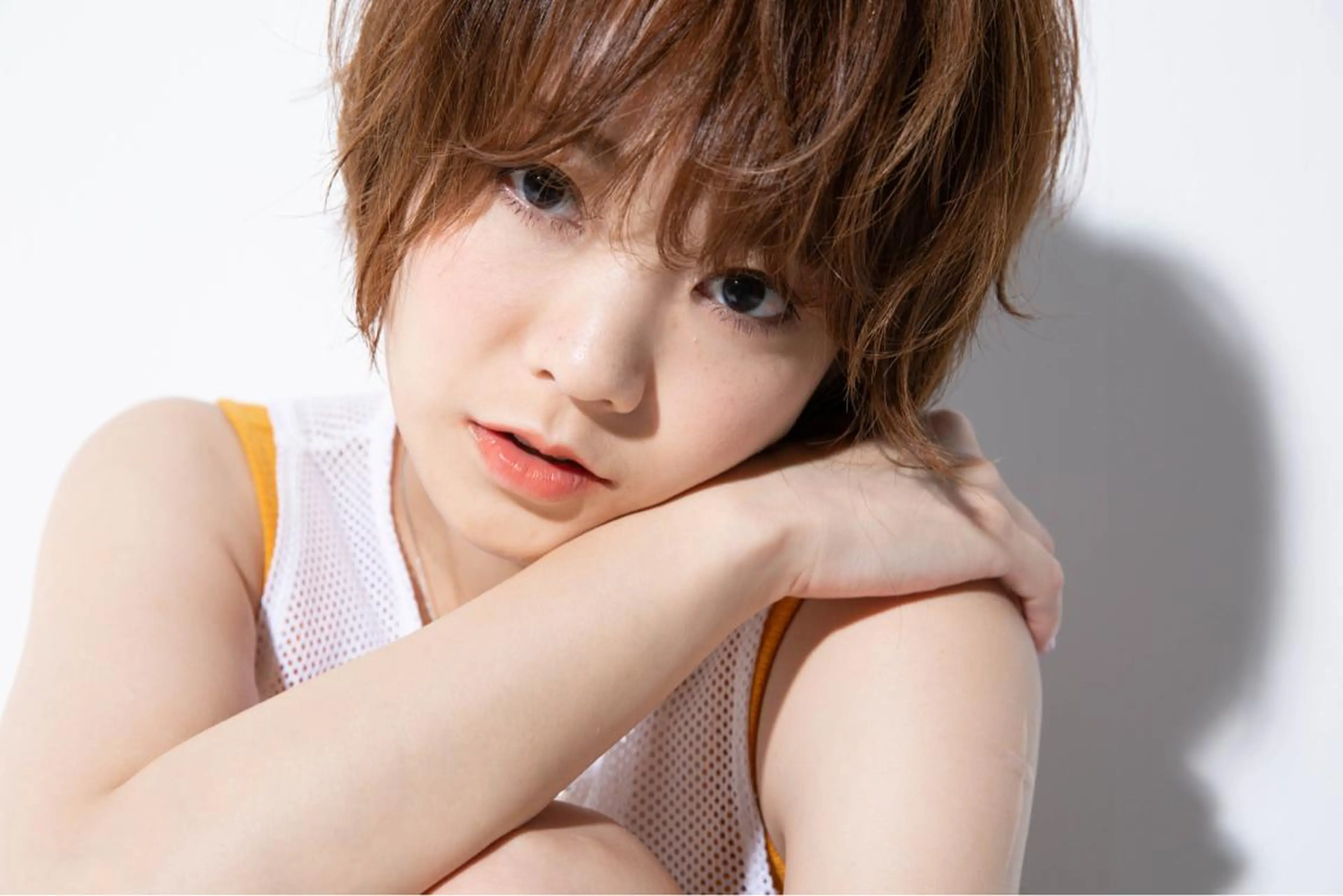 ショート カラー パーマ 小顔カット ひがし　まさし JYUNESU副代表のヘアスタイル