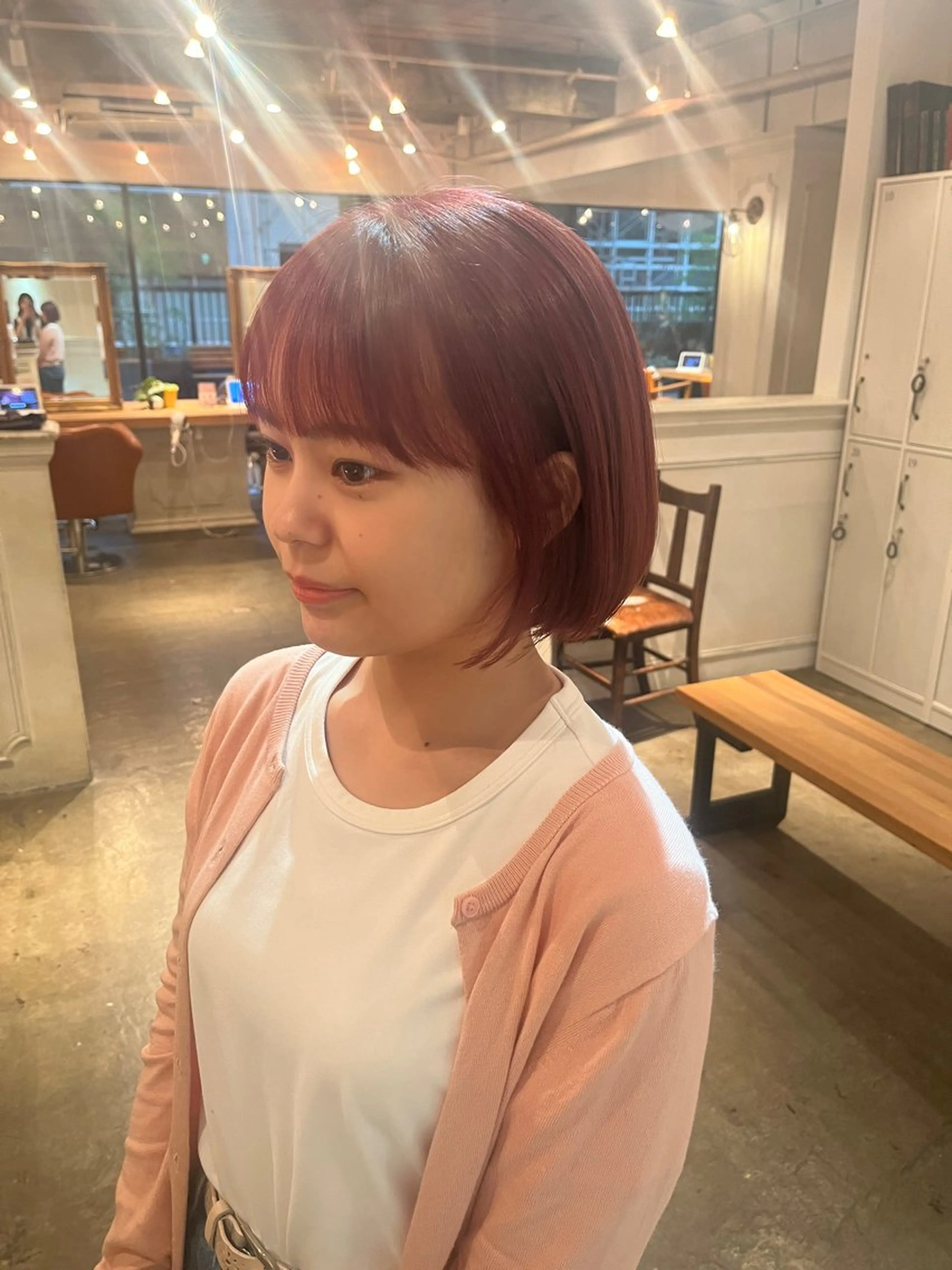 ショート カラー 銀座🤍ボブ/ ミディアム/佐野夢美のヘアスタイル