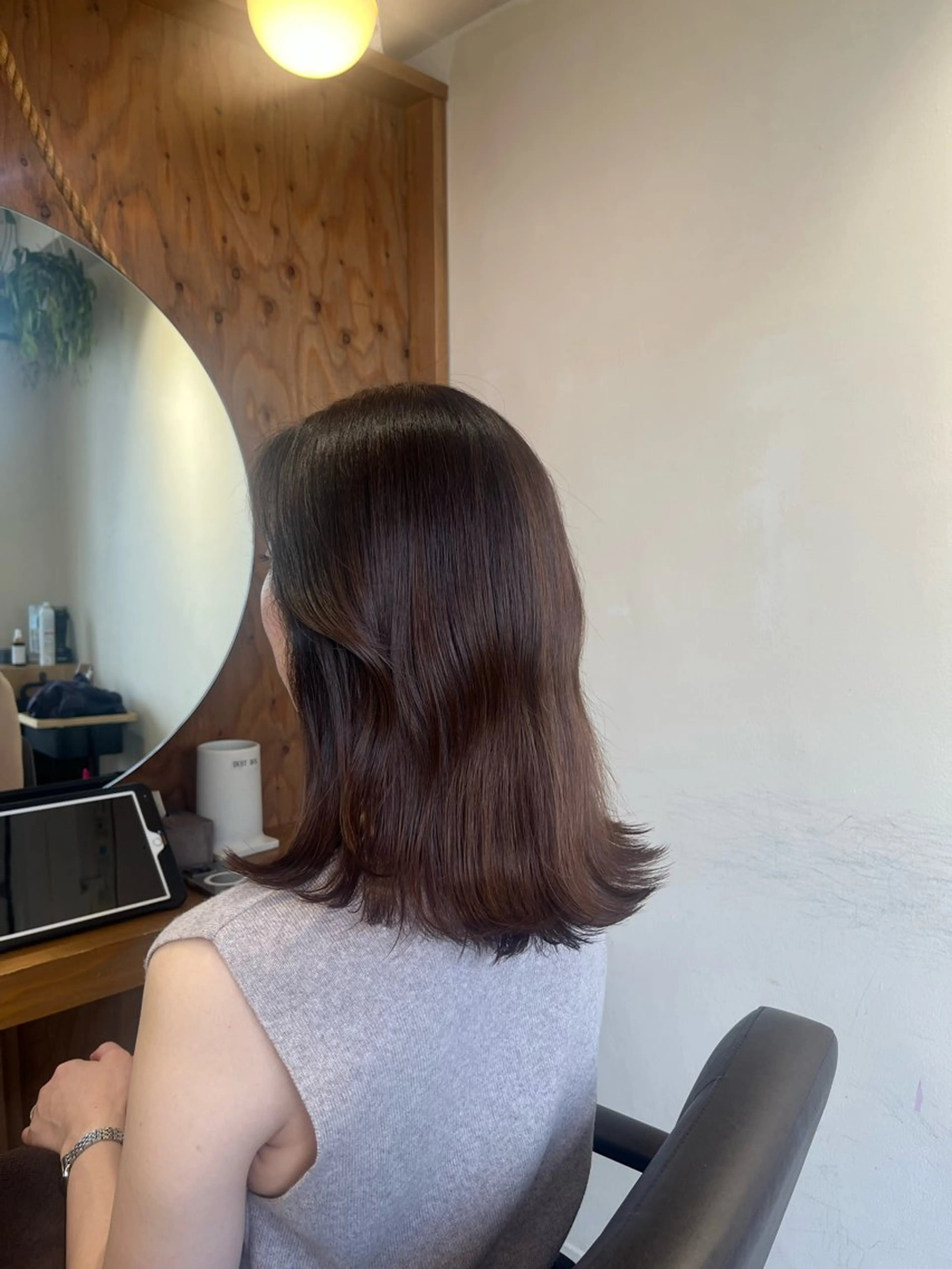 ミディアム ヘアカラー トリートメント 塩川ももこ/ 縮毛矯正/ヘアセットのヘアスタイル