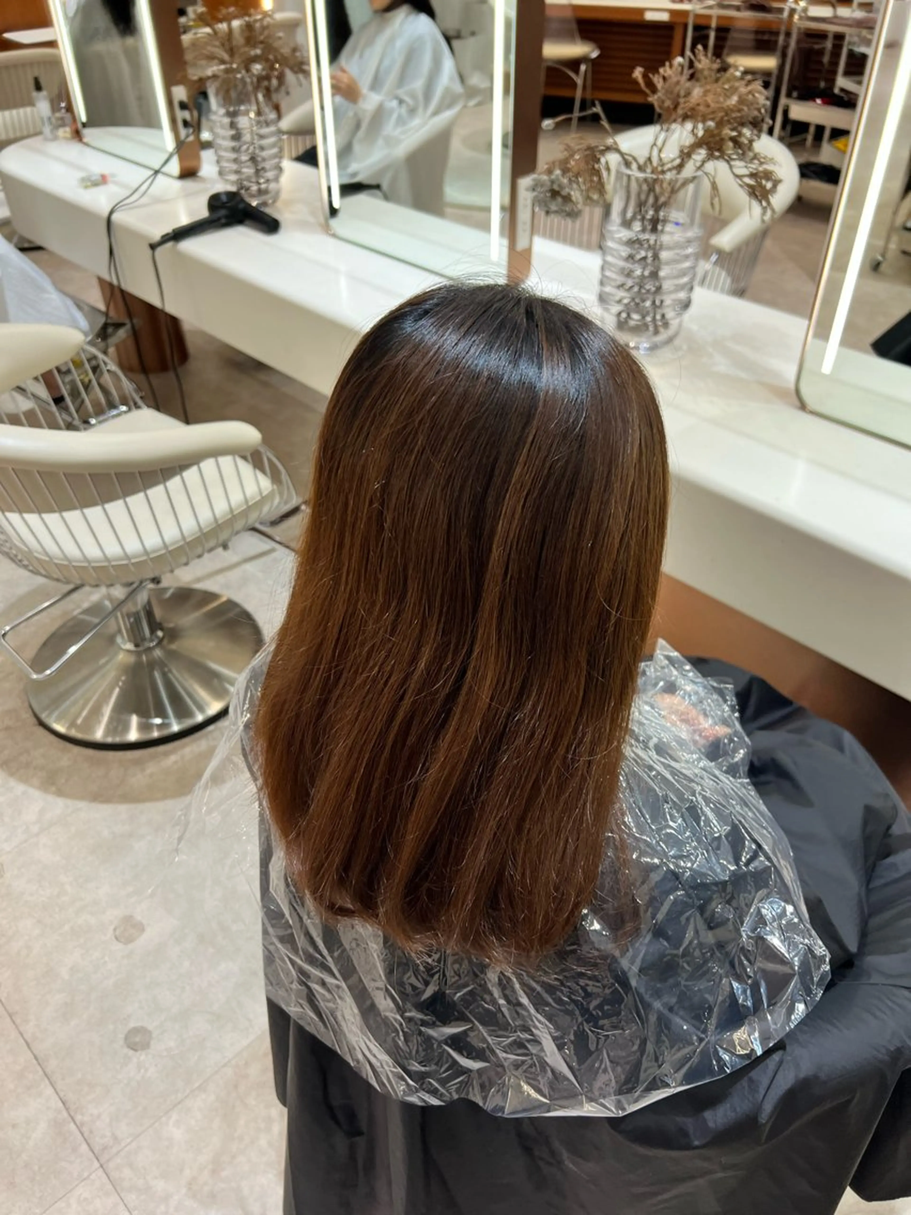 ミディアム カラー ✨髪質改善 縮毛矯正 艶髪 立川 コウキ✨のヘアスタイル