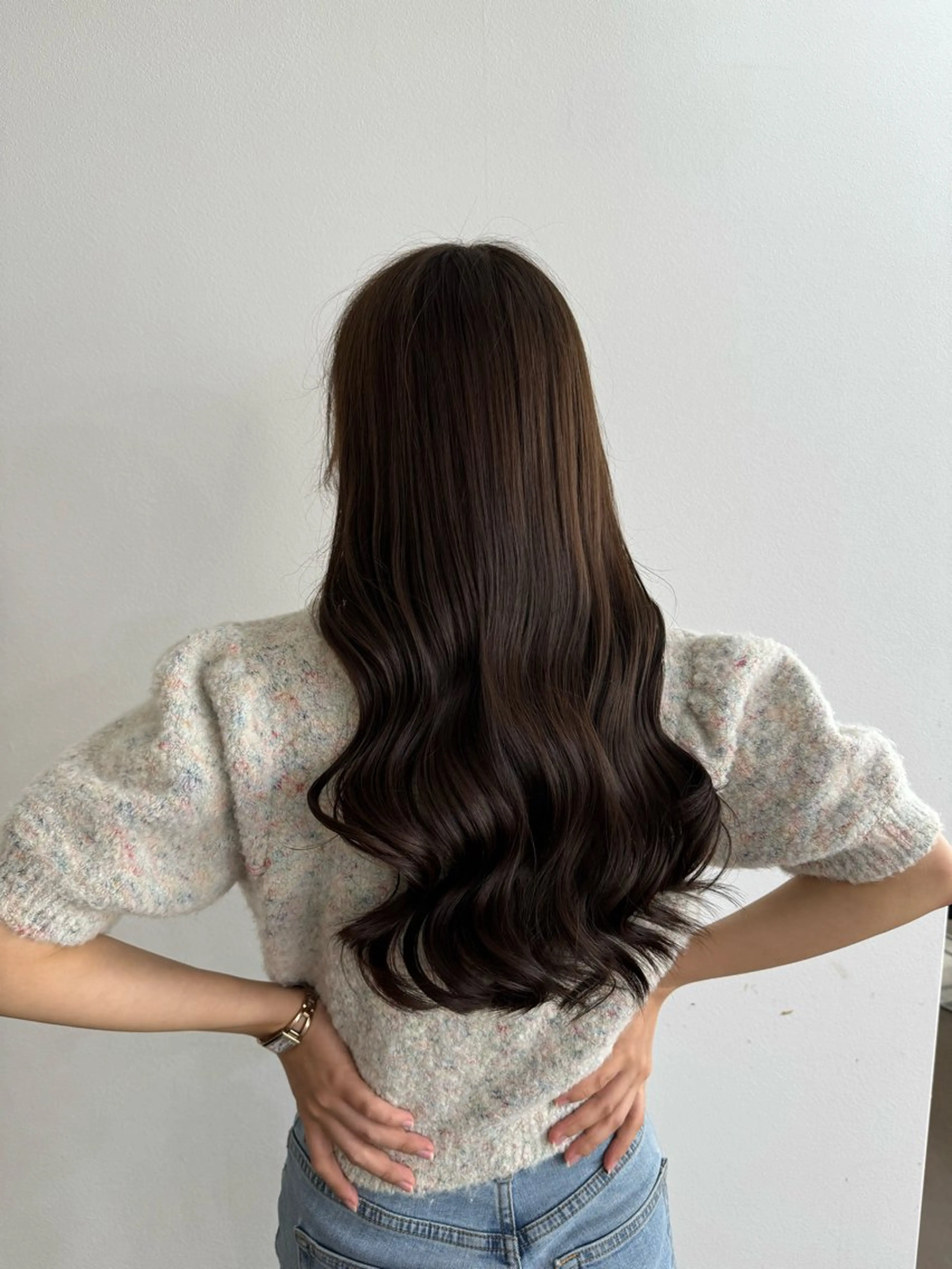 ロング ボブ くびれヘア 髪質改善 韓国風ヘア レイヤーカット 【ioe岡本】🐶 向井歩のヘアスタイル