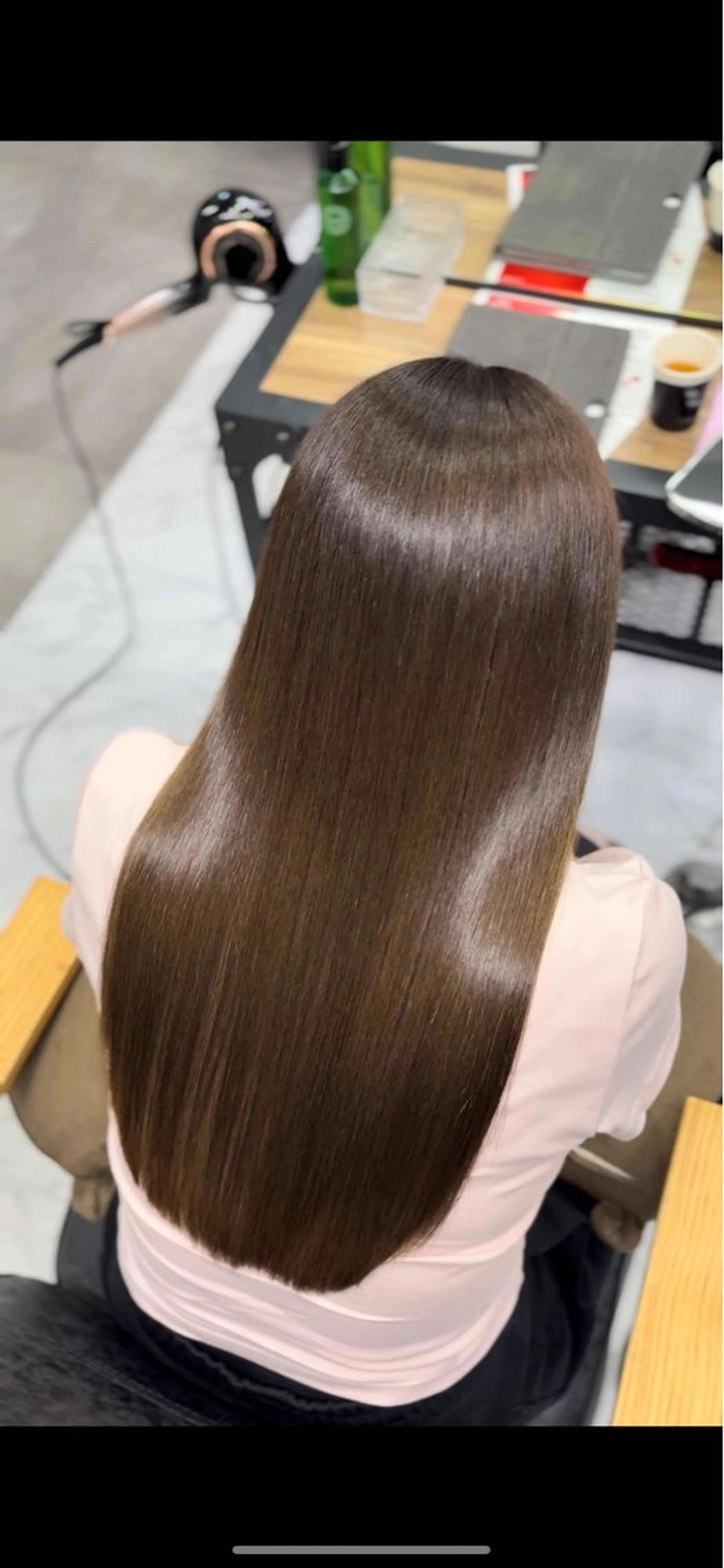 セミロング 縮毛矯正 RAF RYUTOのヘアスタイル