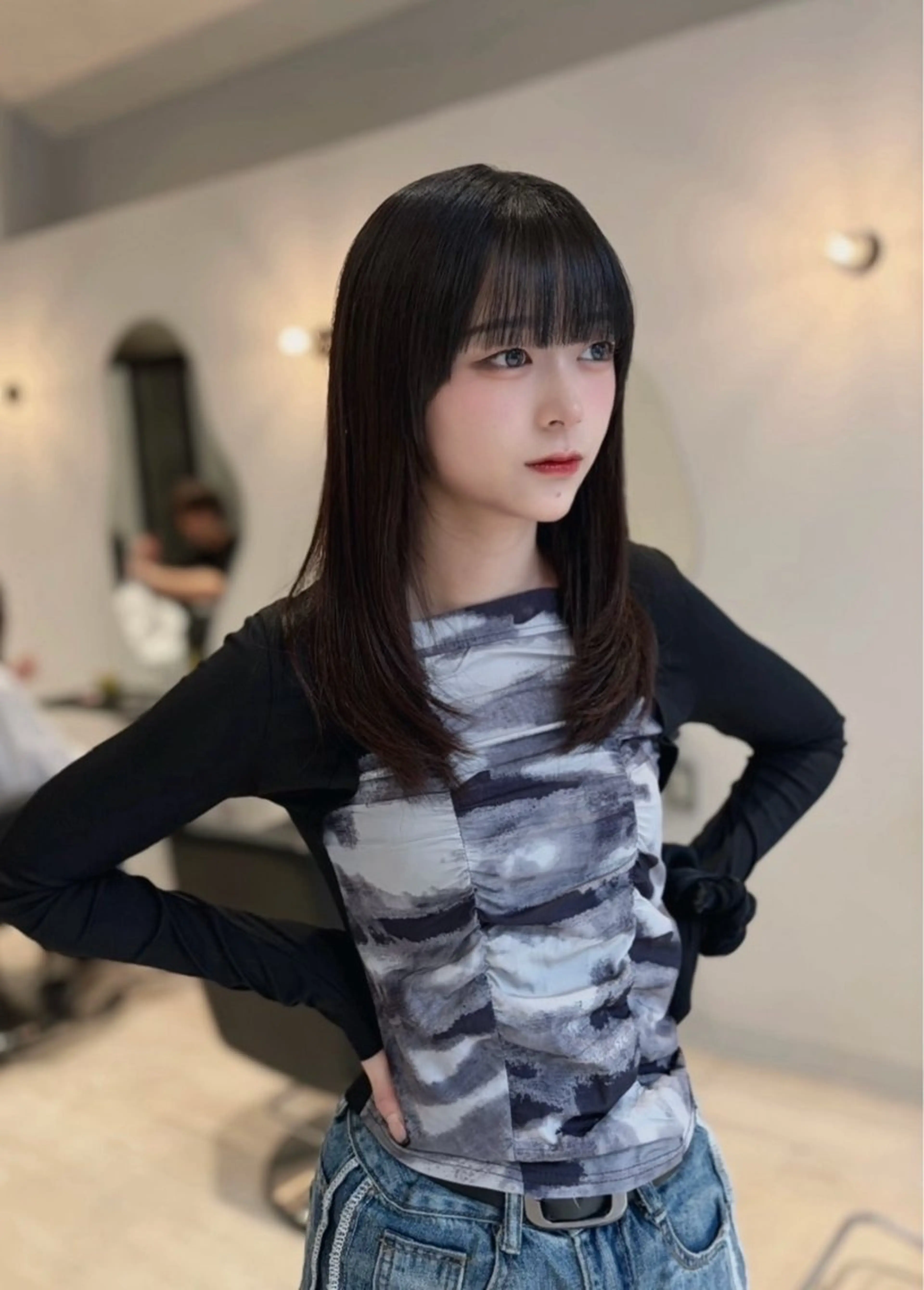 ショート カラー ボブレイヤー ボブ 髪質改善 韓国風ヘア レイヤーカット ピカイチ天神× M.SLASH所属・天神大名抜け感パーマ ラフパーマのその他イメージ