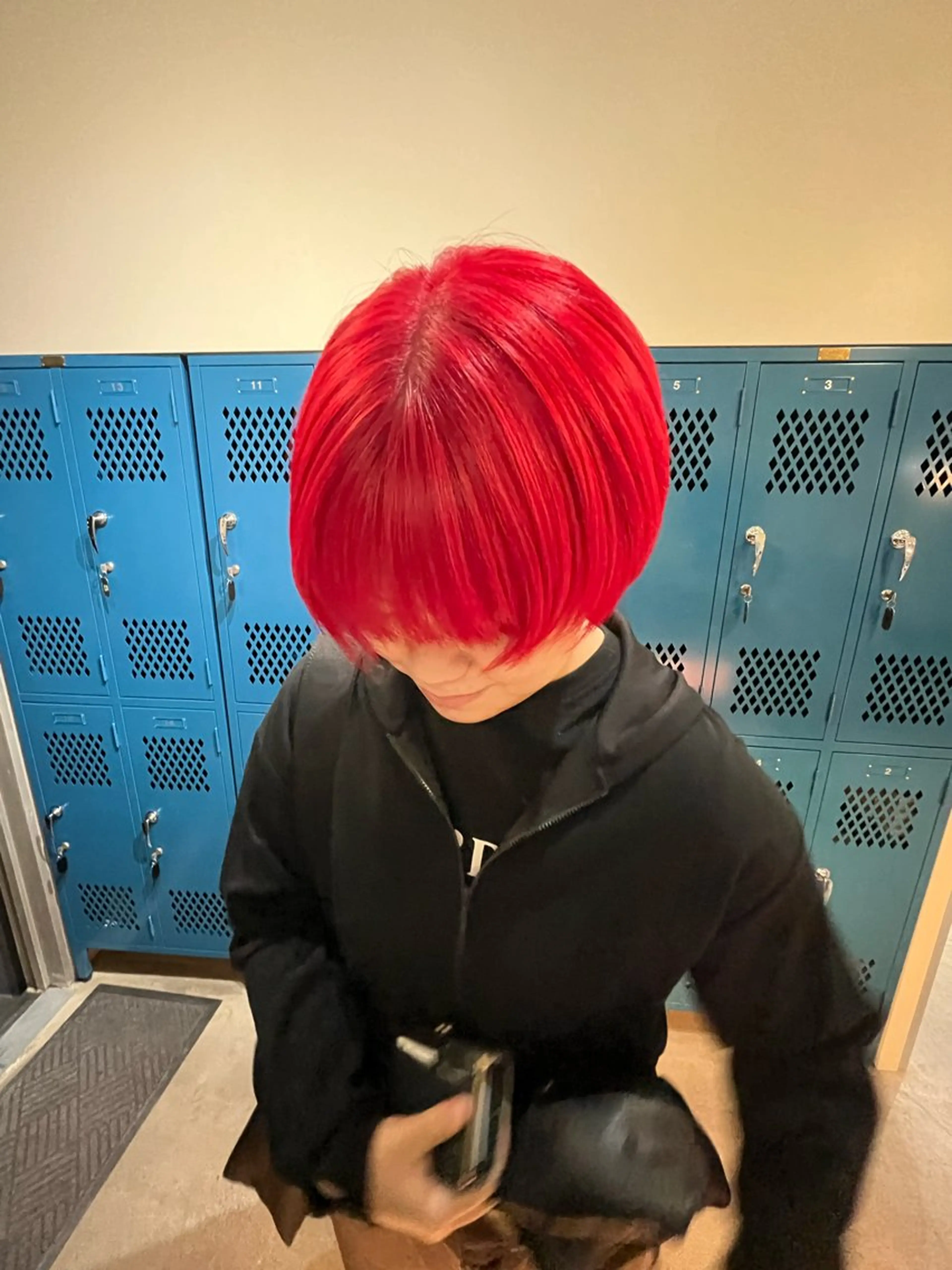 ショート ボブレイヤー ボブ 顔まわりレイヤー ハイレイヤー 韓国風ヘア レイヤーカット\ウル フ　chinatsuのヘアスタイル