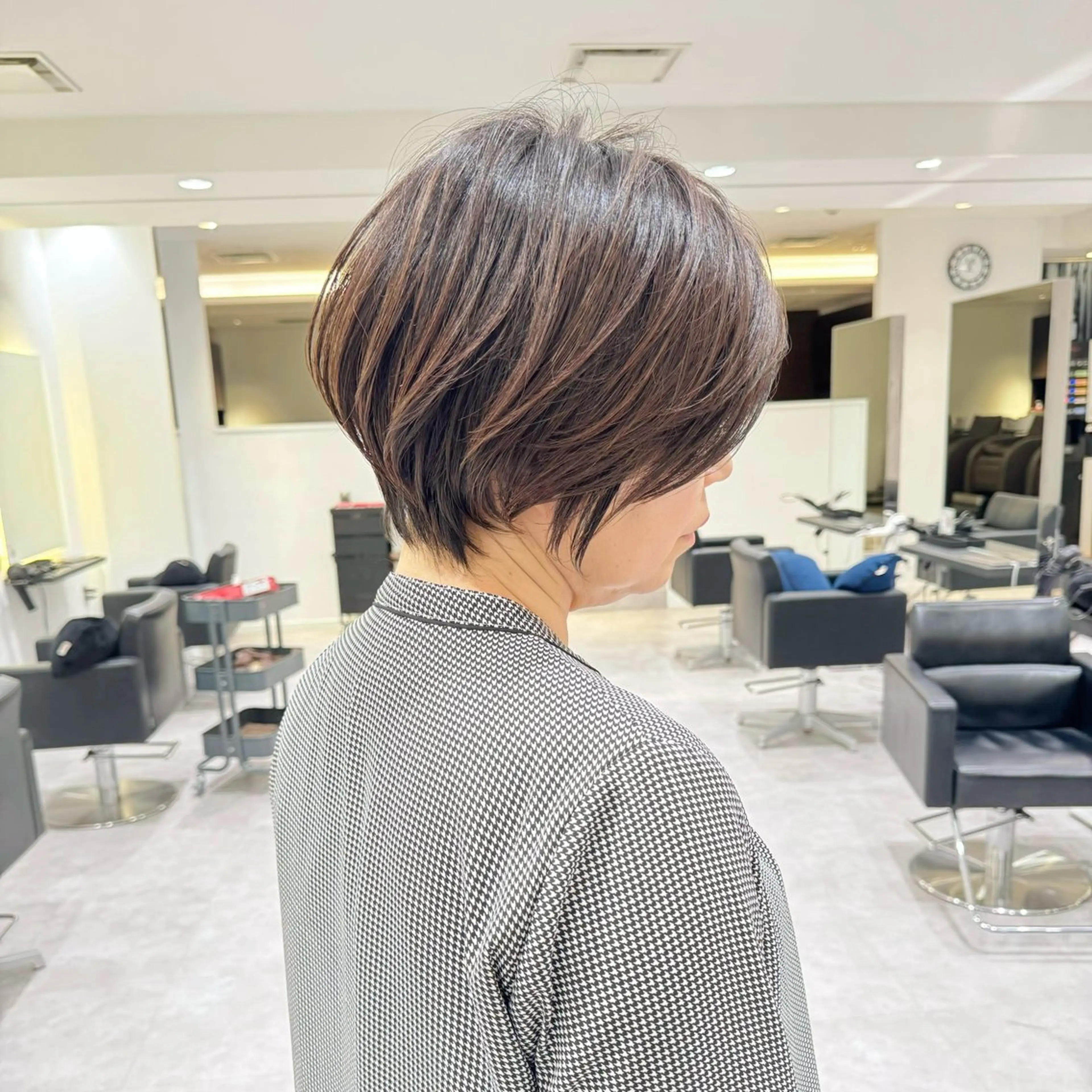 ショート ショートボブ ボブ くびれヘア ショートヘア お悩み解決ひし形 ショート✂️　イガワのヘアスタイル