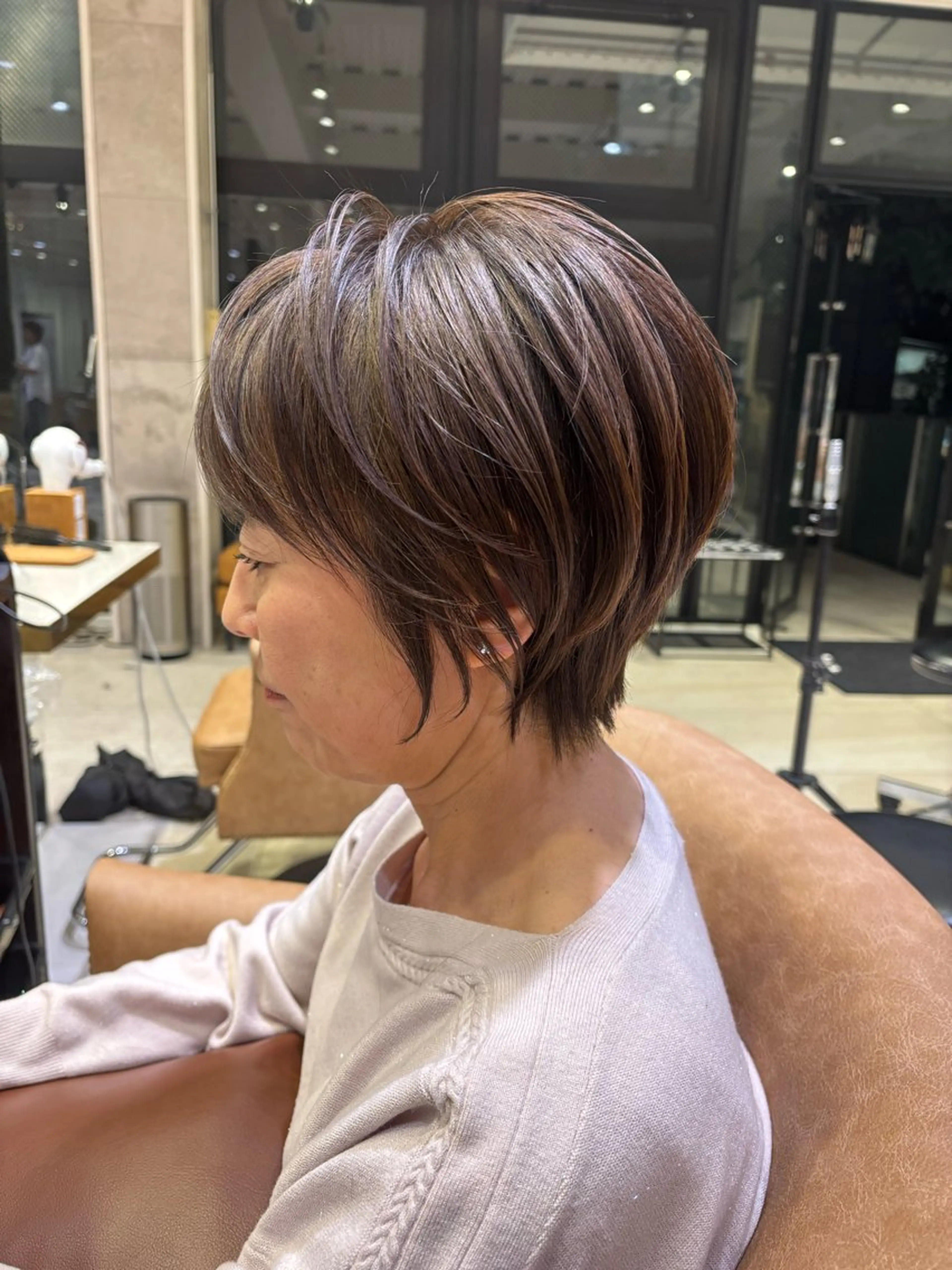 ショート ショート/レイヤー/ 無料/表参道/荒砂のヘアスタイル