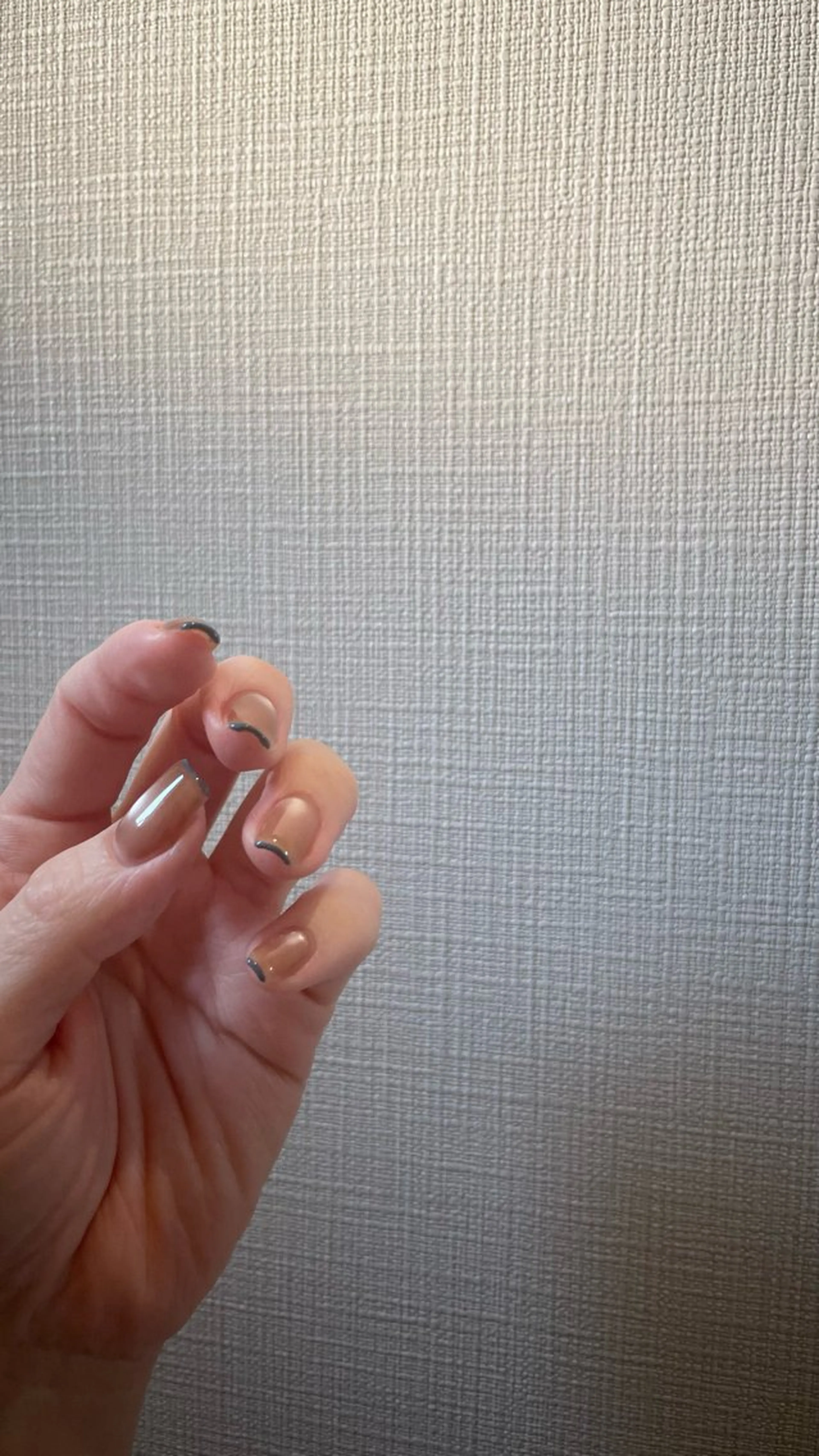 ネイル ブルー フレンチネイル マグネットネイル 近藤 恵理のネイルデザイン