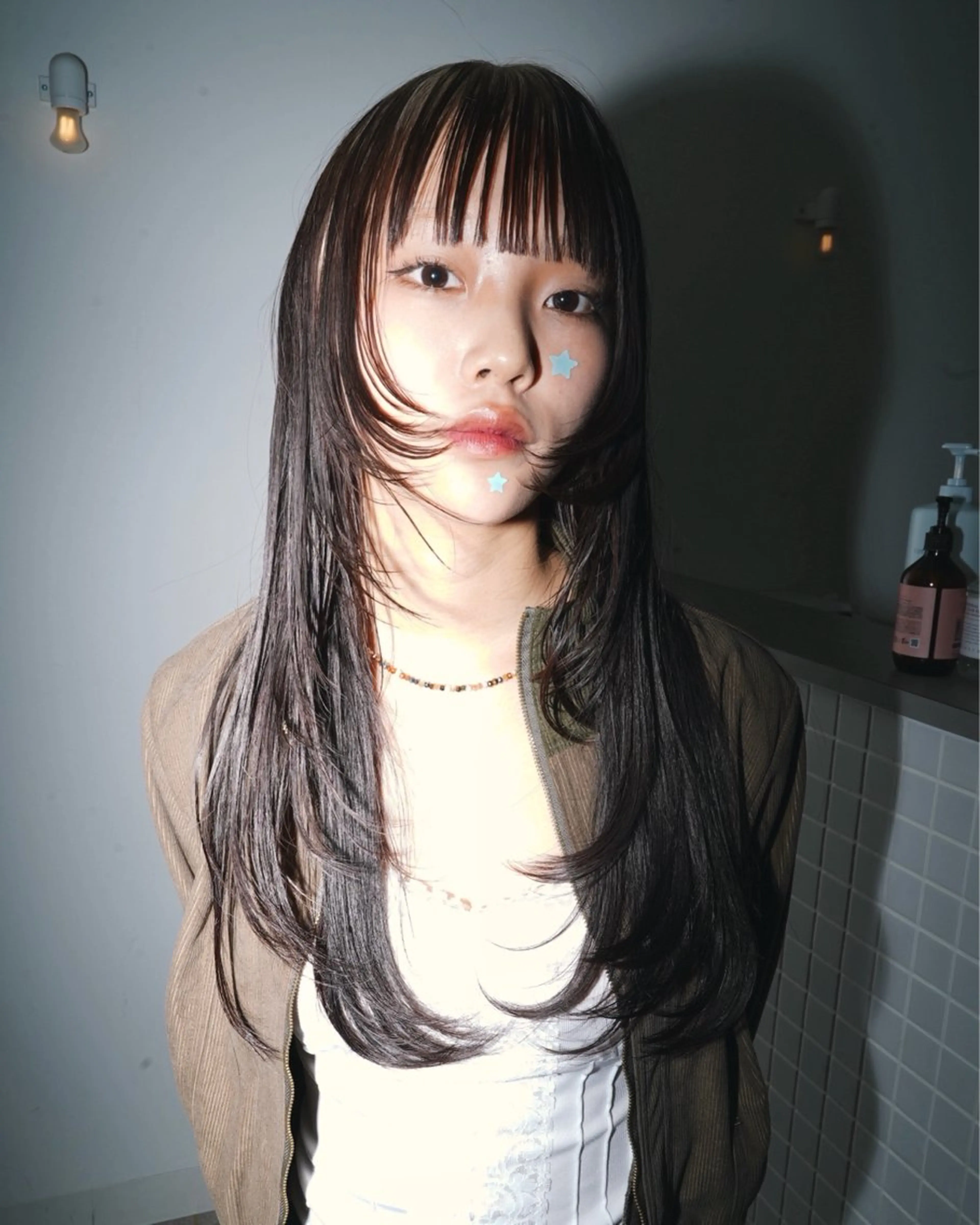 ロング カラー ウルフカット カット ヘアカラー トリートメント デザイン/ブリーチ Kaito🐩/栄のヘアスタイル