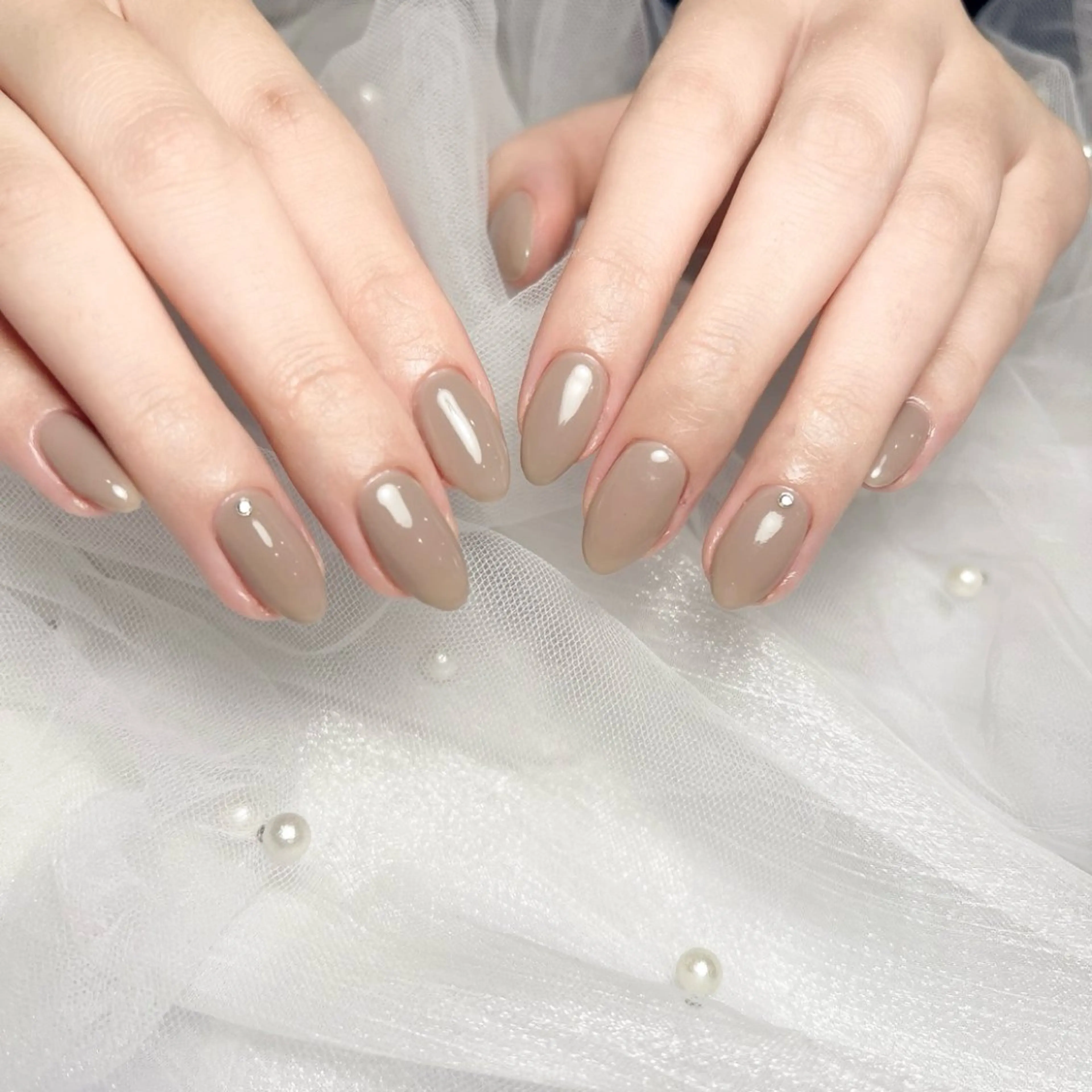 【HANDオフ無し】ワンカラーorラメグラデーションの写真