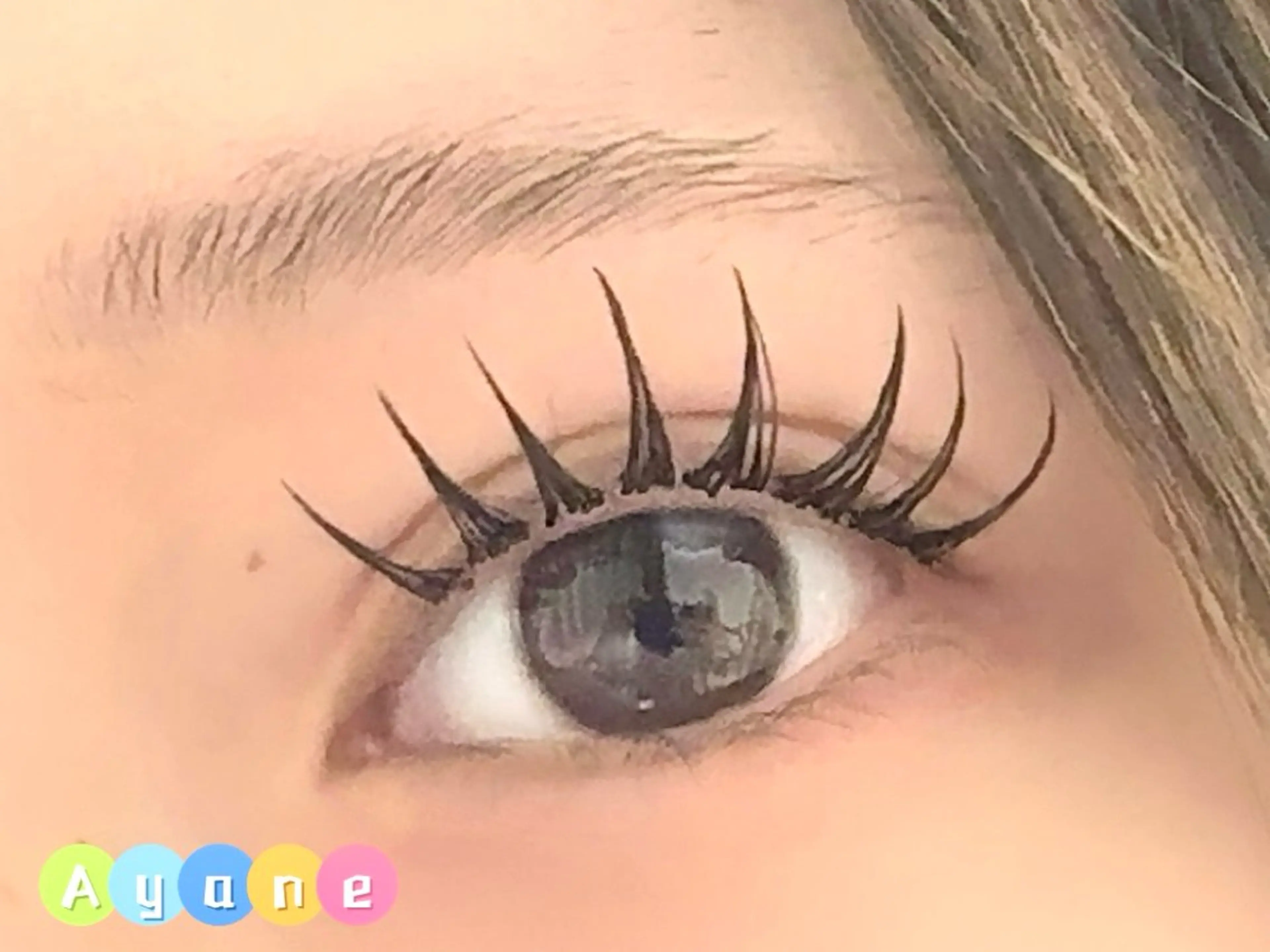 マツエク・マツパ 付け放題 バインドロック 束感まつ毛 フラットラッシュ 韓国風マツエク ACIEL EYELASH SALON所属・あ やねのマツエク・マツパデザイン