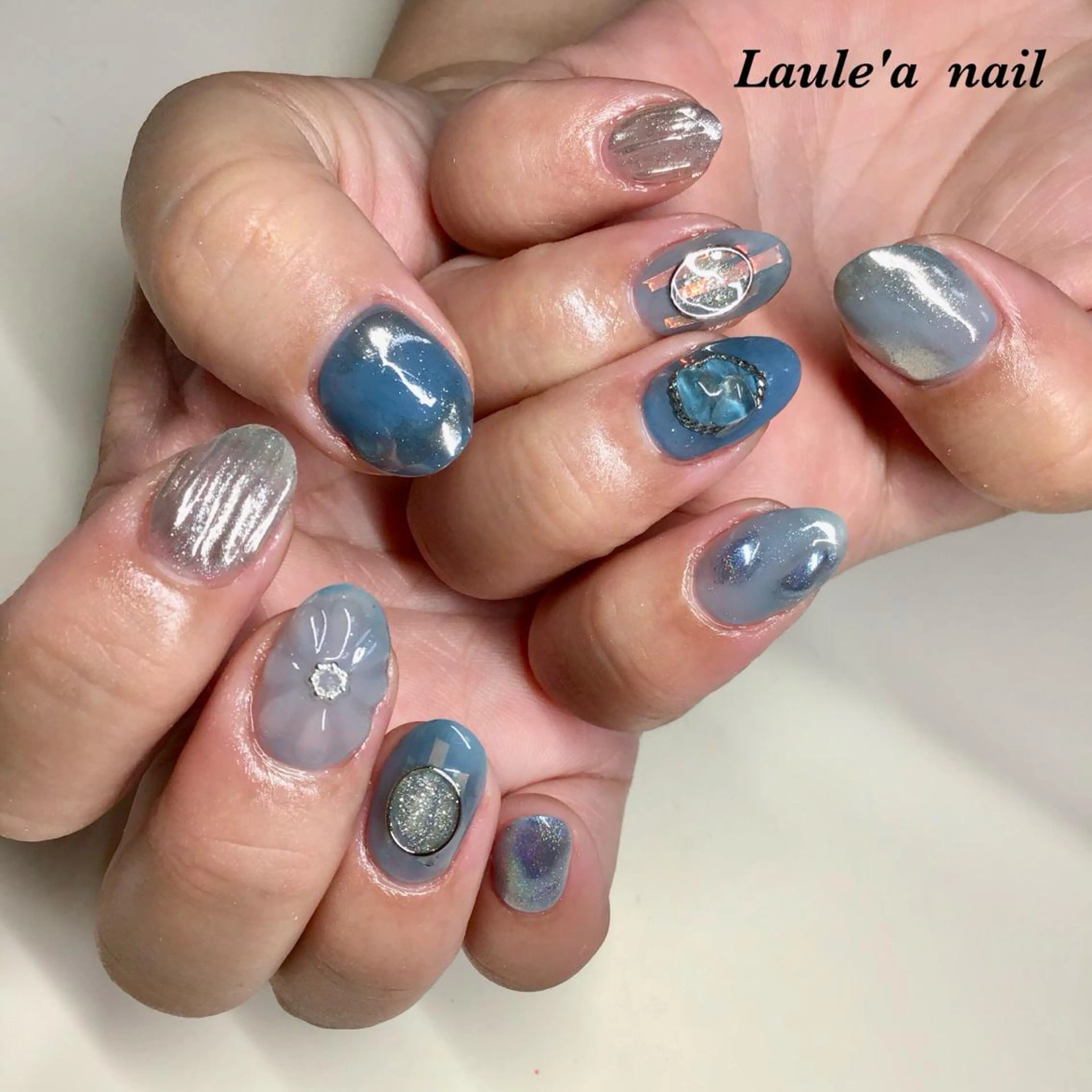 ロング ネイル マツエク・マツパ 福田 加奈のネイルデザイン