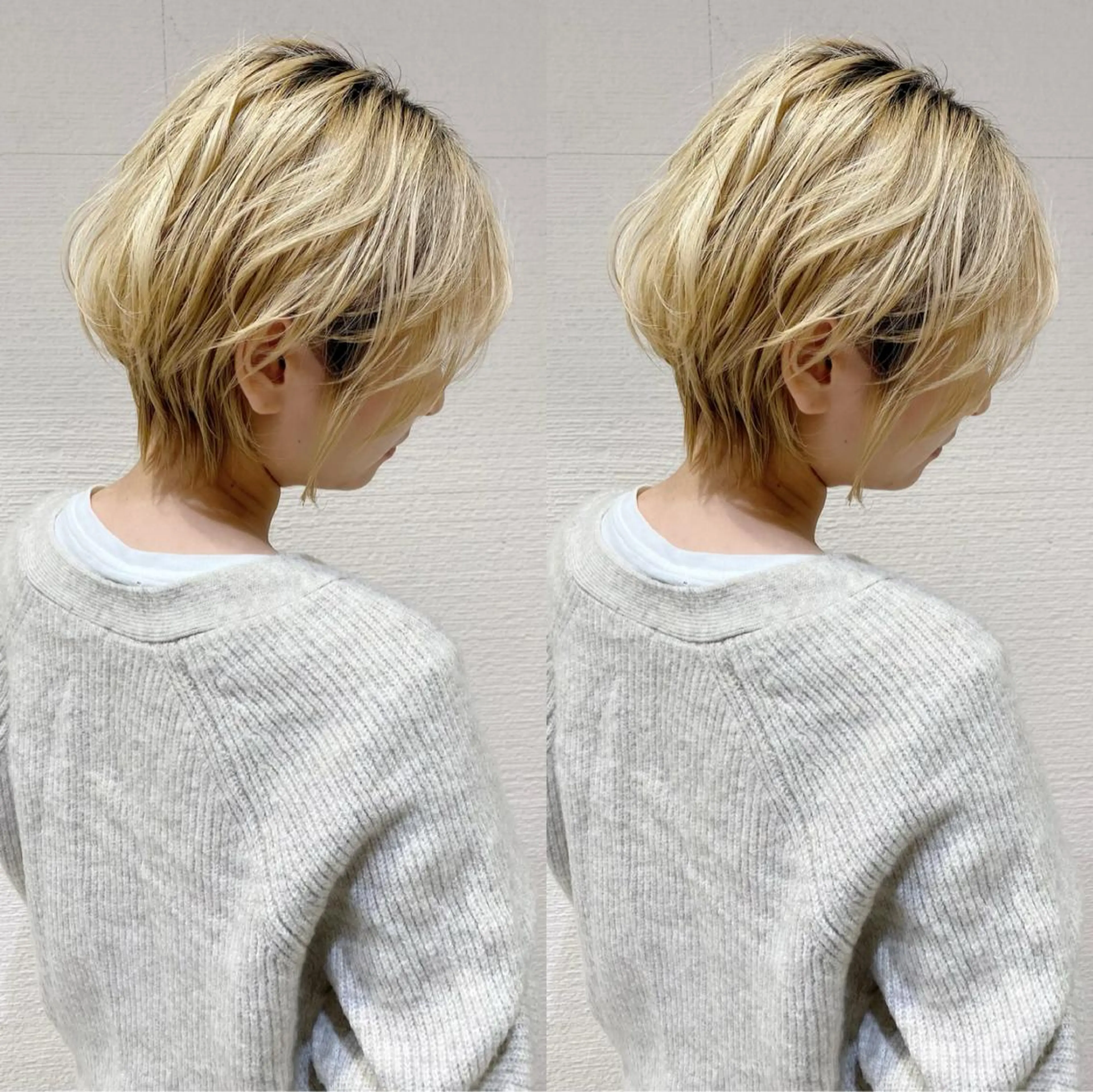 ショート ショート/ボブ/ 白髪ぼかし/しんやのヘアスタイル