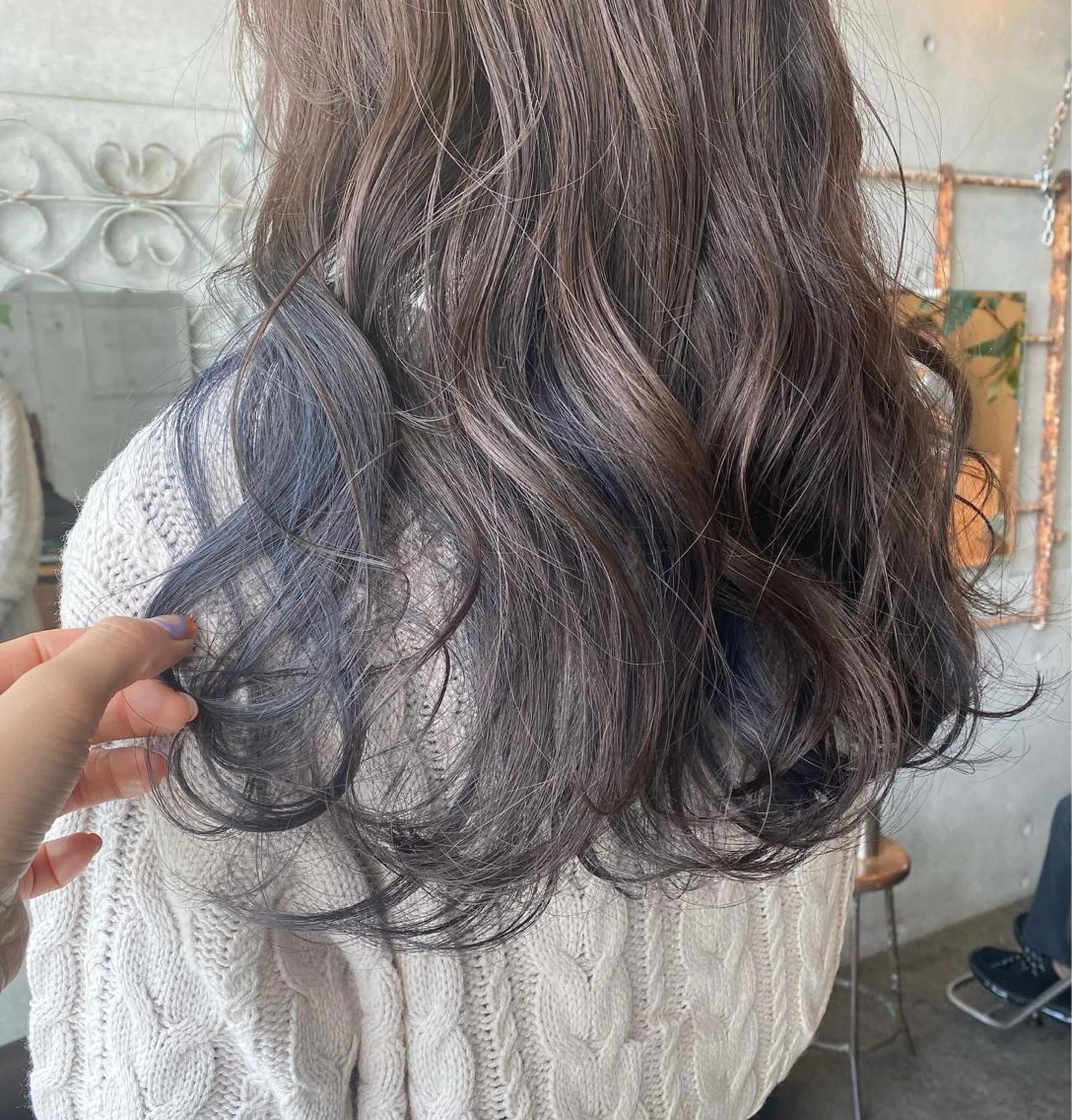 【 ミニモ限定 】 cut + イヤリングカラー+ 全体カラー+超音波トリートメントの写真