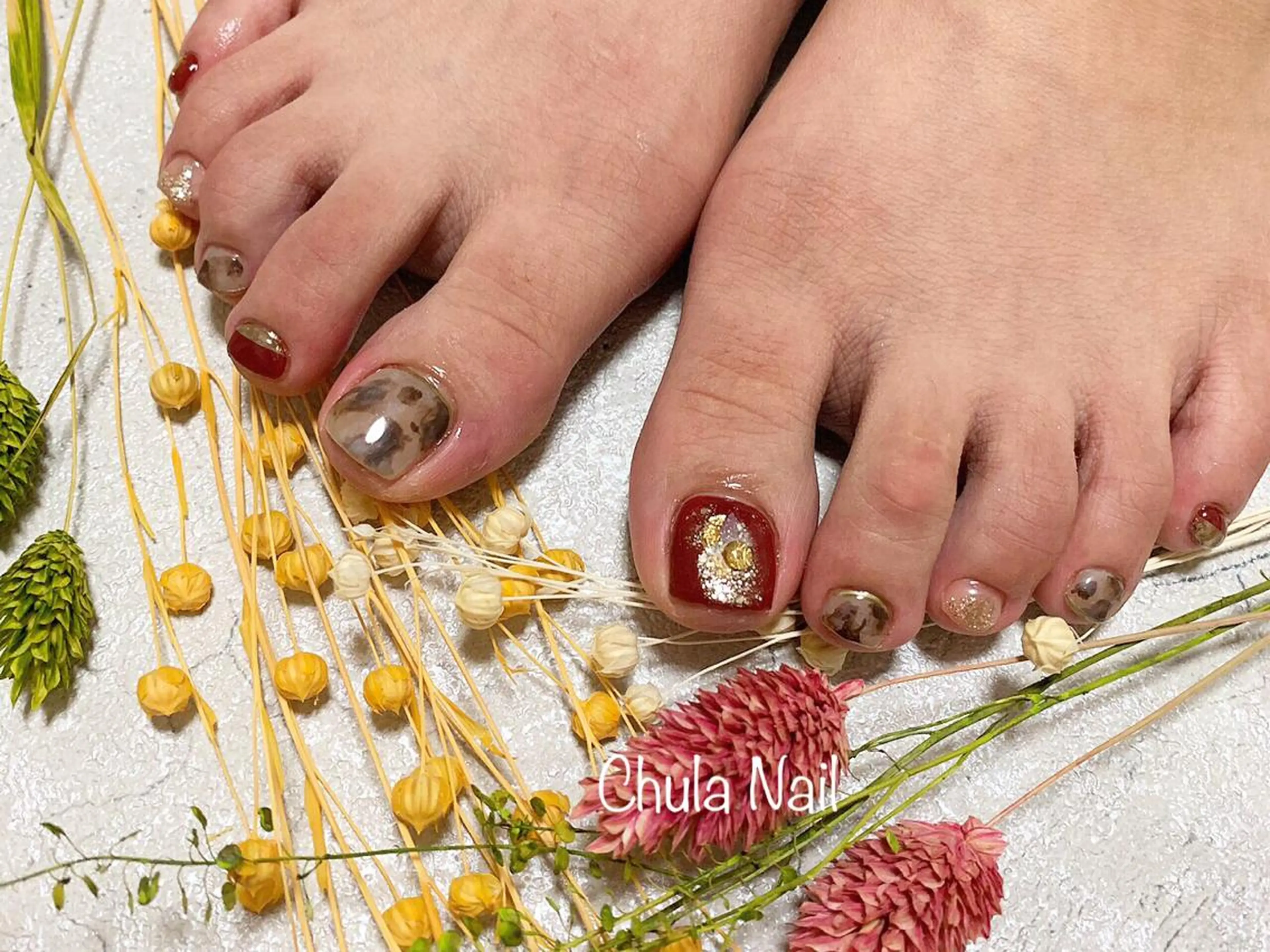 ネイル フットネイル ëmma nail_ by chulaのネイルデザイン