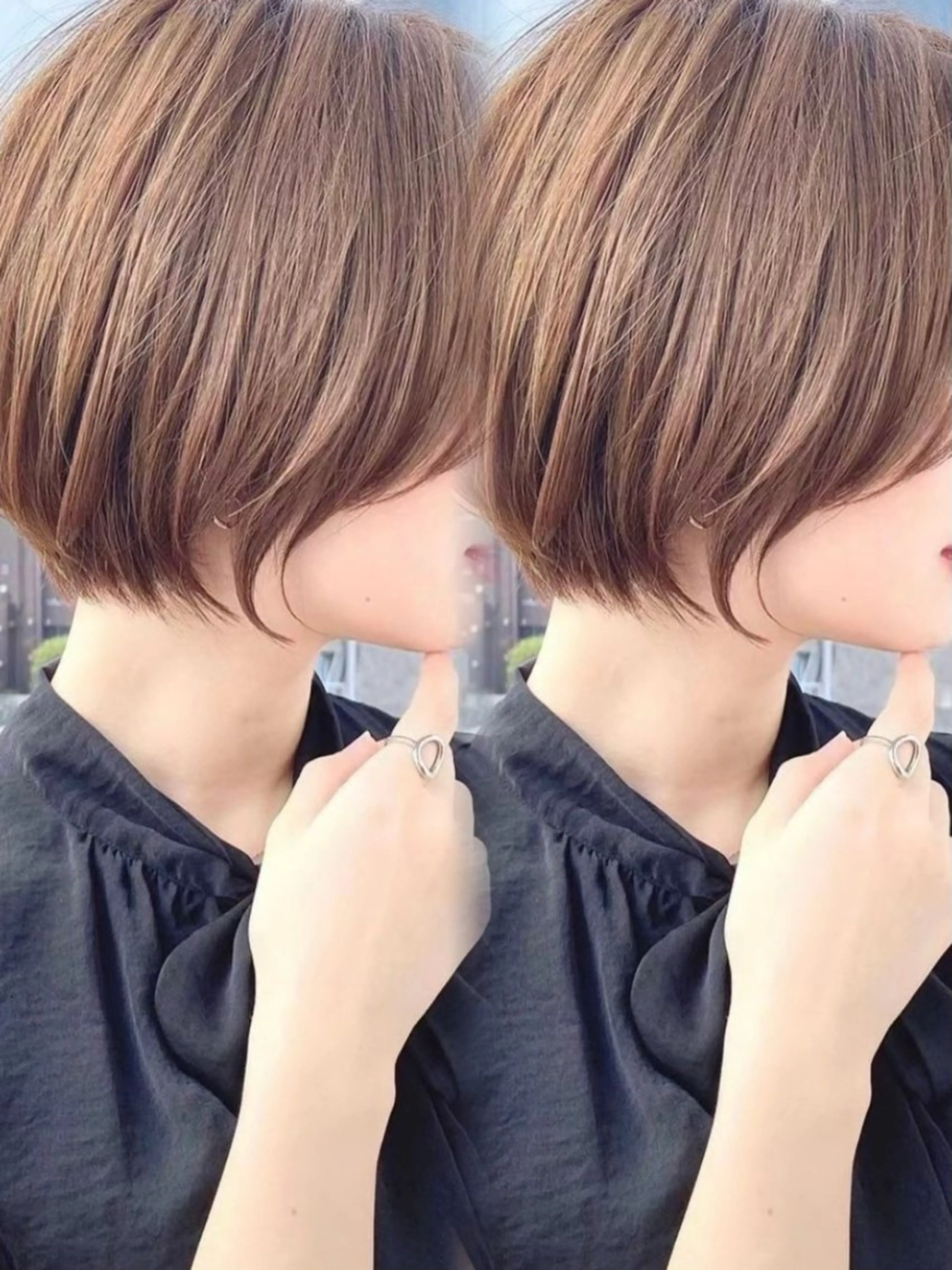 カラー ブラウンカラー ヘアカラー Lond Cheri所属・HINA 仙台/ ワンカラー/縮毛矯正のヘアスタイル