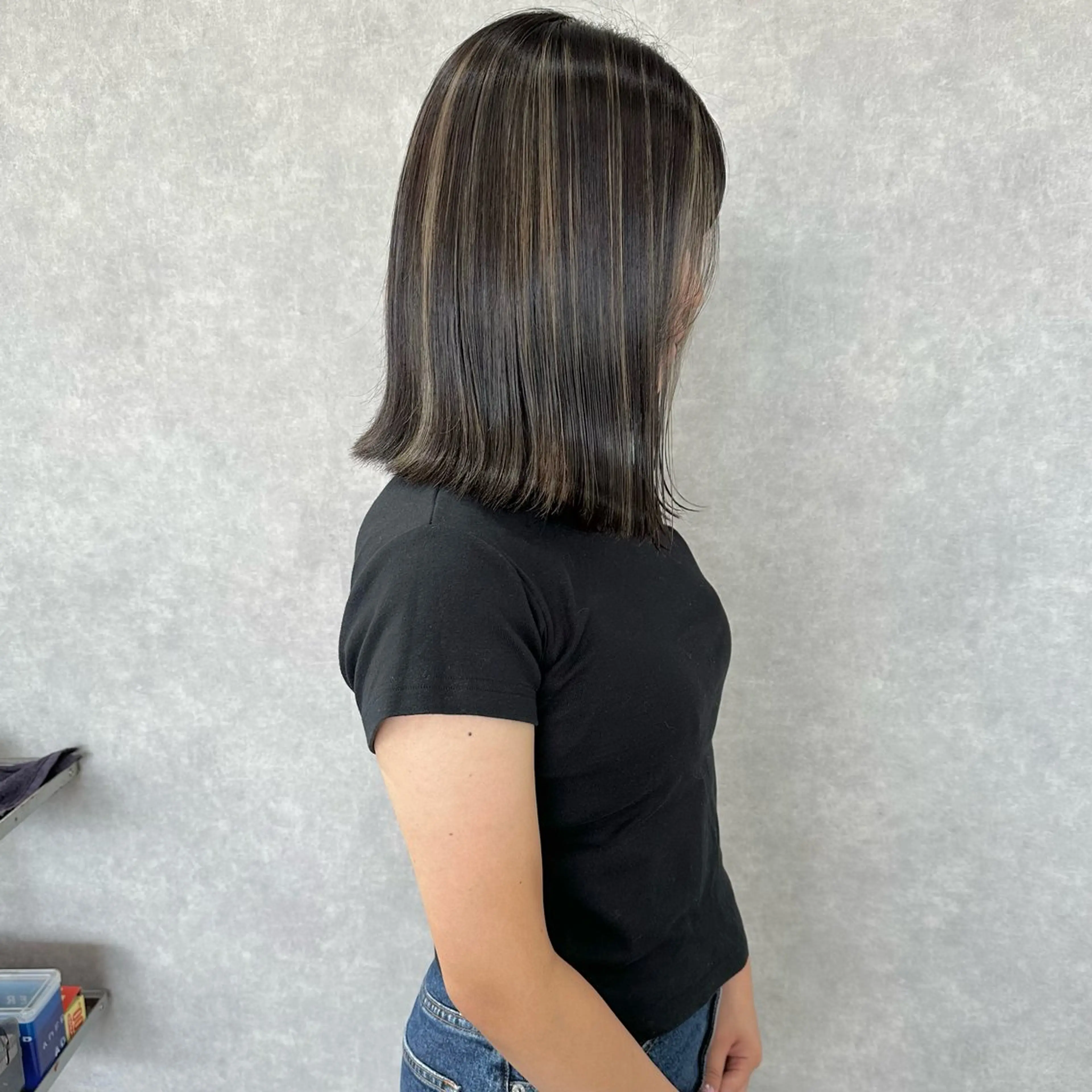 ミディアム カラー はちすか るかのヘアスタイル