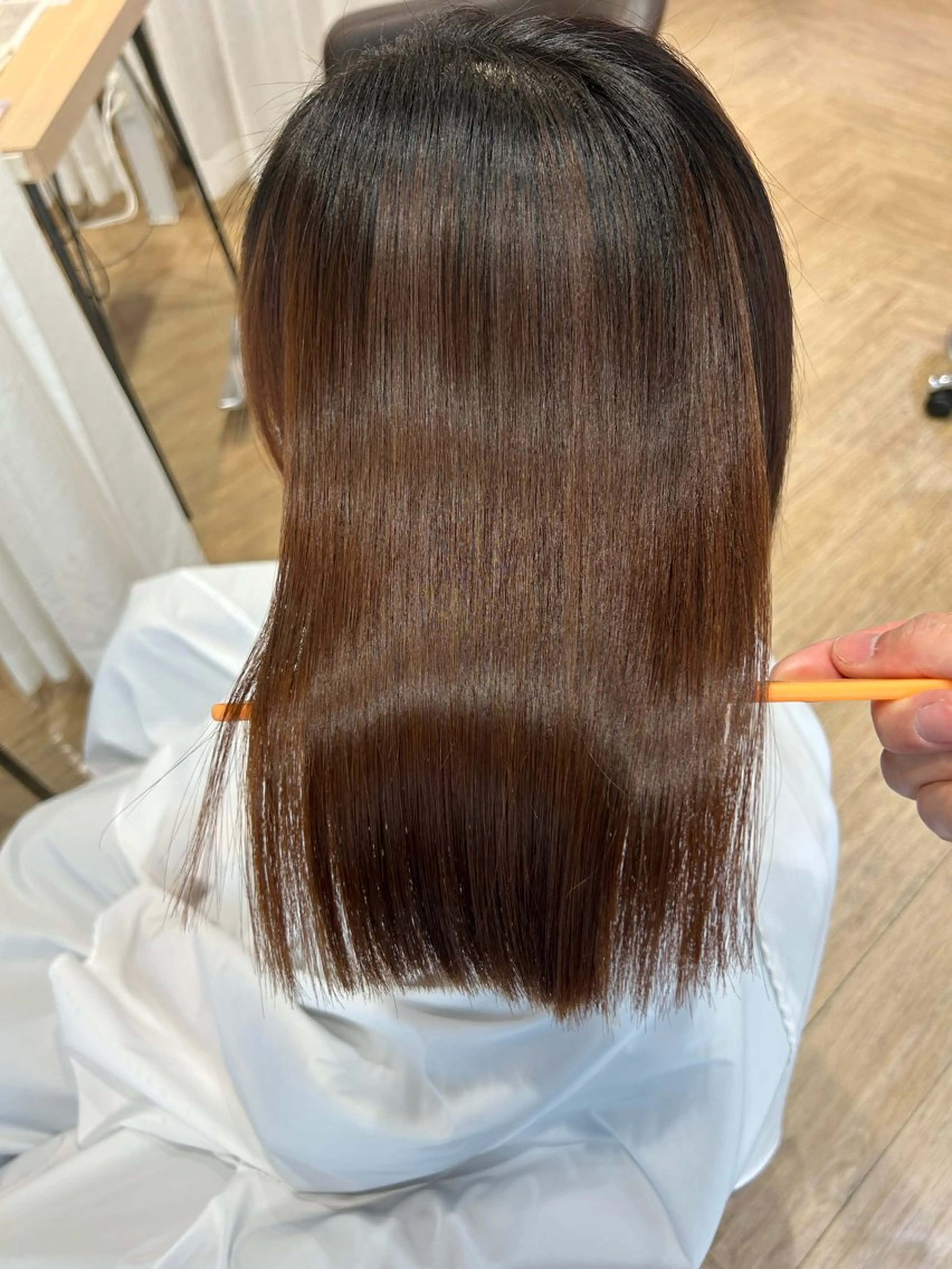 カット 縮毛矯正 トリートメント ハイトーン/韓国ヘア /艶髪  CHIYOのヘアスタイル