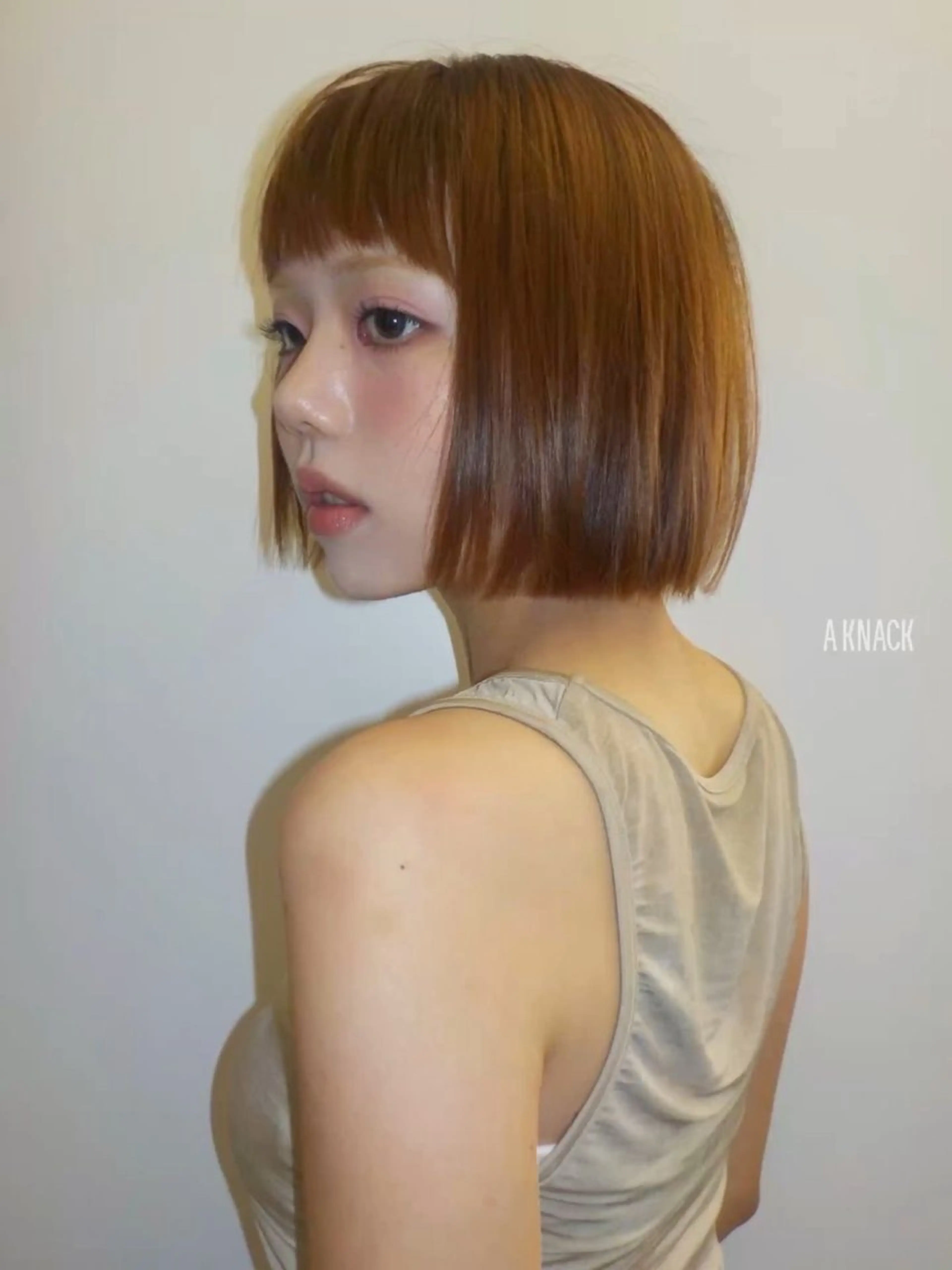 ショート rinka/暖色 ダブルカラーのヘアスタイル